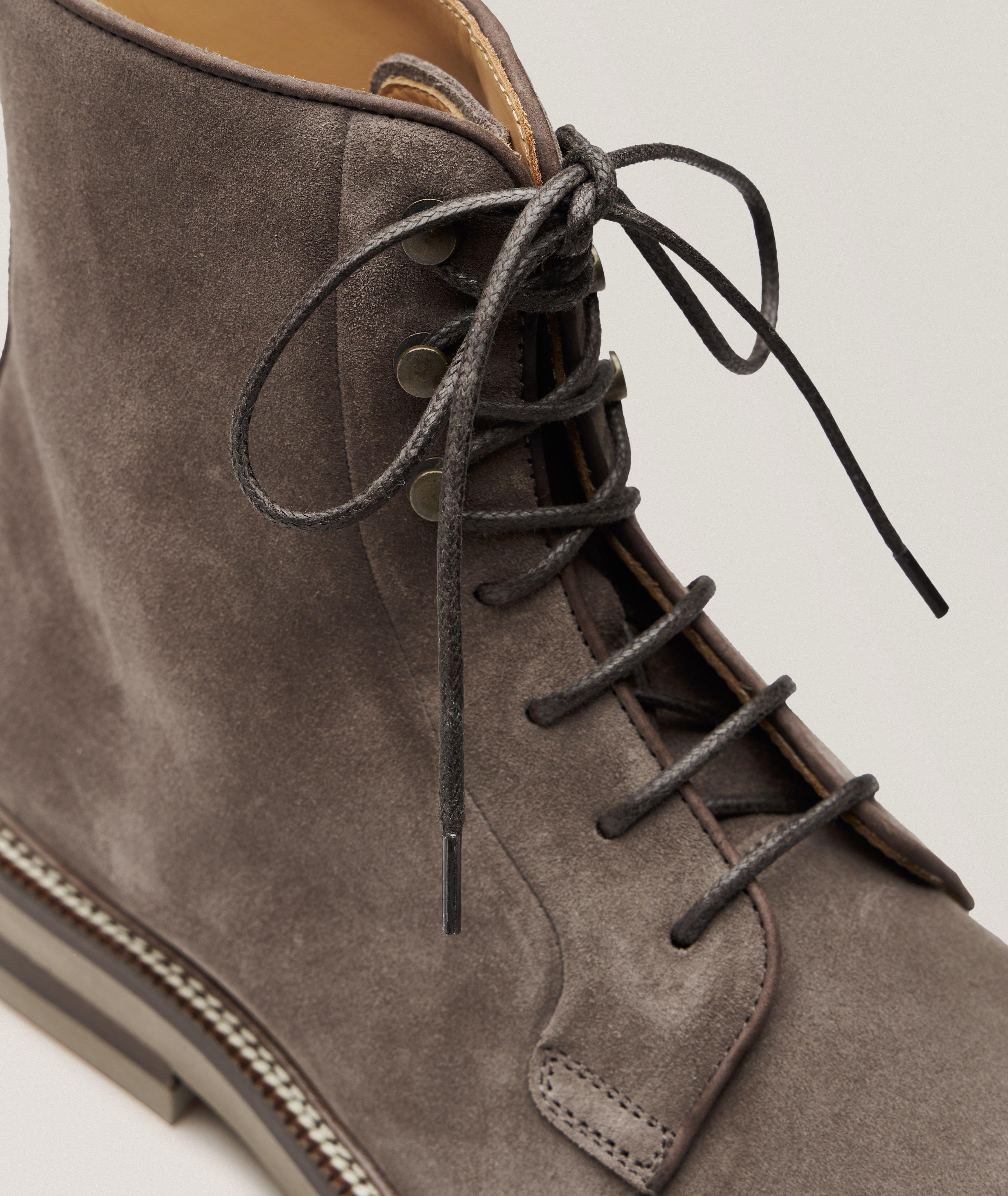 Suede Lace-Up Boots image 2