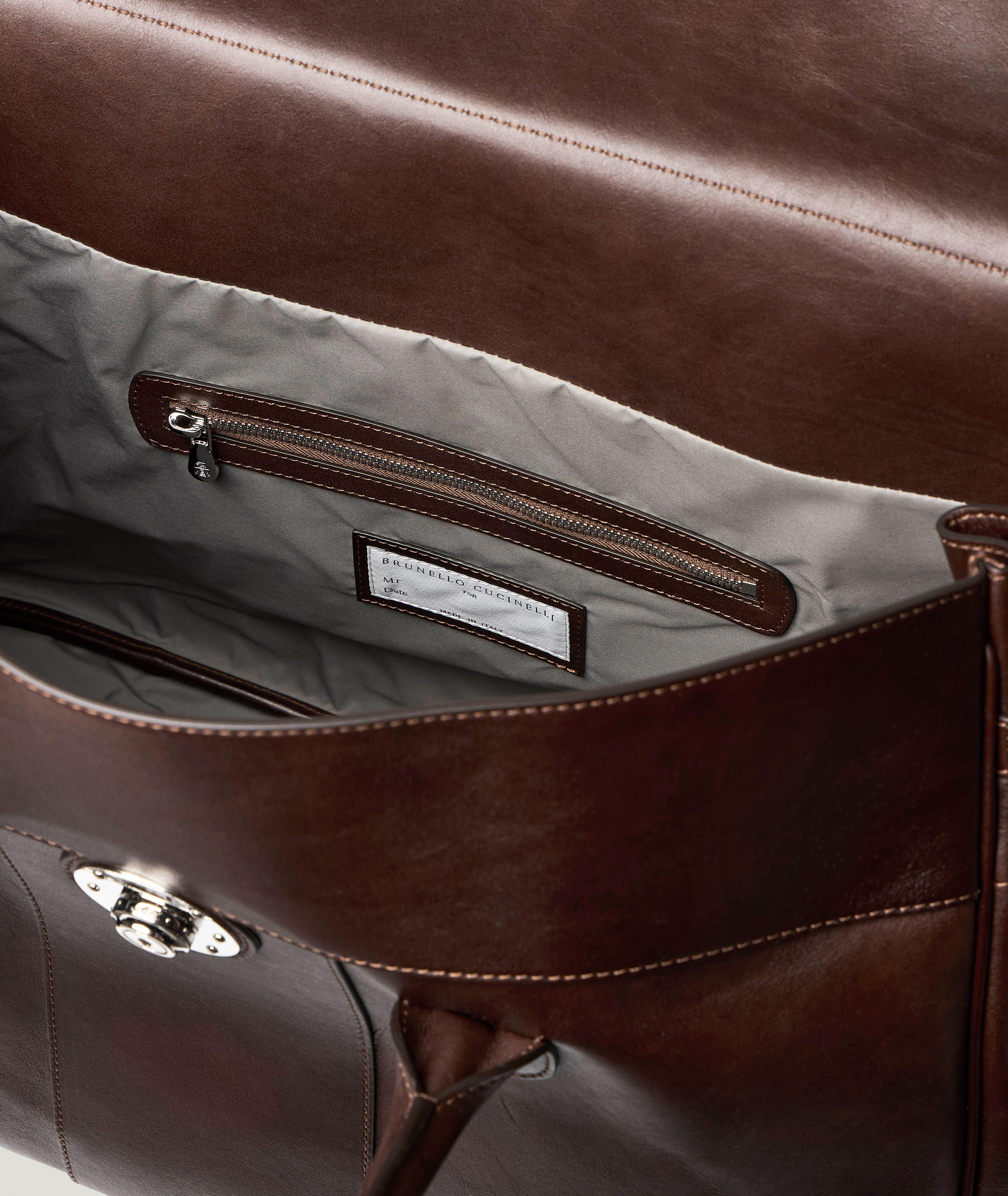 BRUNELLO CUCINELLIトラベルウィーケンダー レザーボストンバッグ Brunello Cucinelli Boston Leather Weekender Bag | Bags