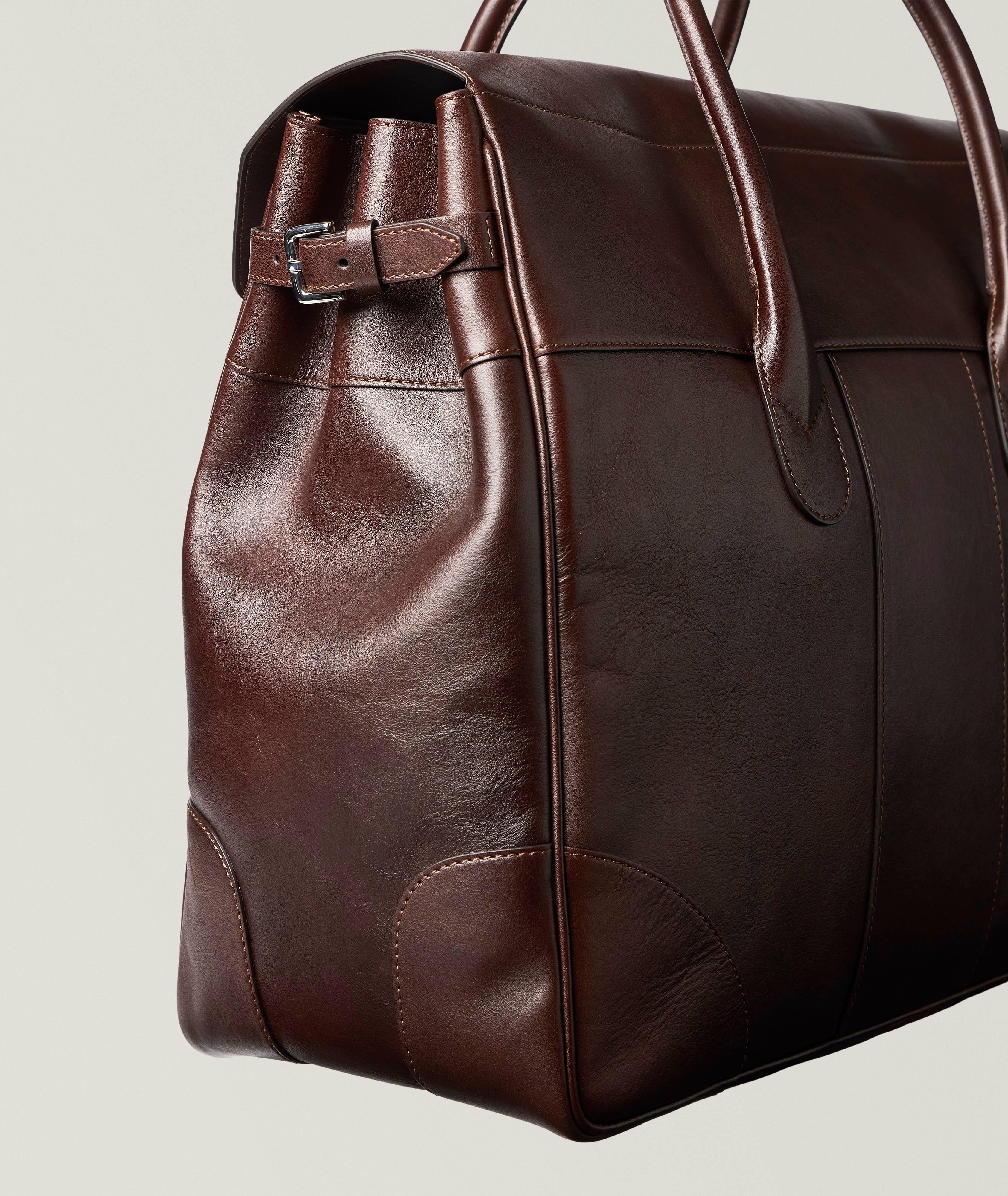 Brunello Cucinelli Boston Leather Weekender Bag | Bags