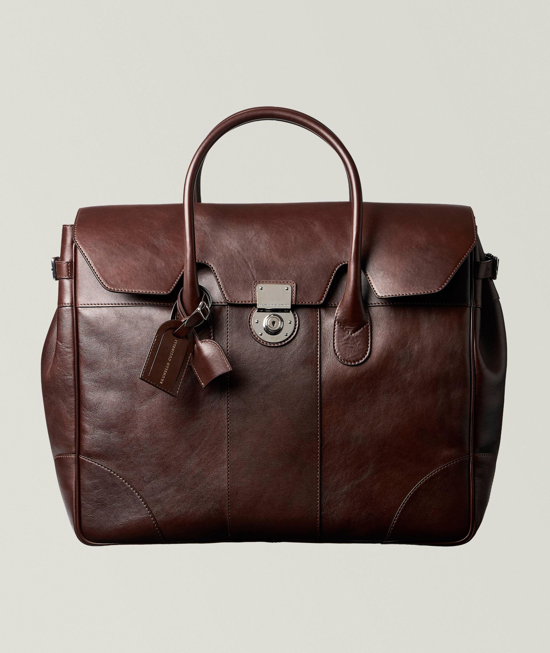 Boston Leather Weekender Bag image 0