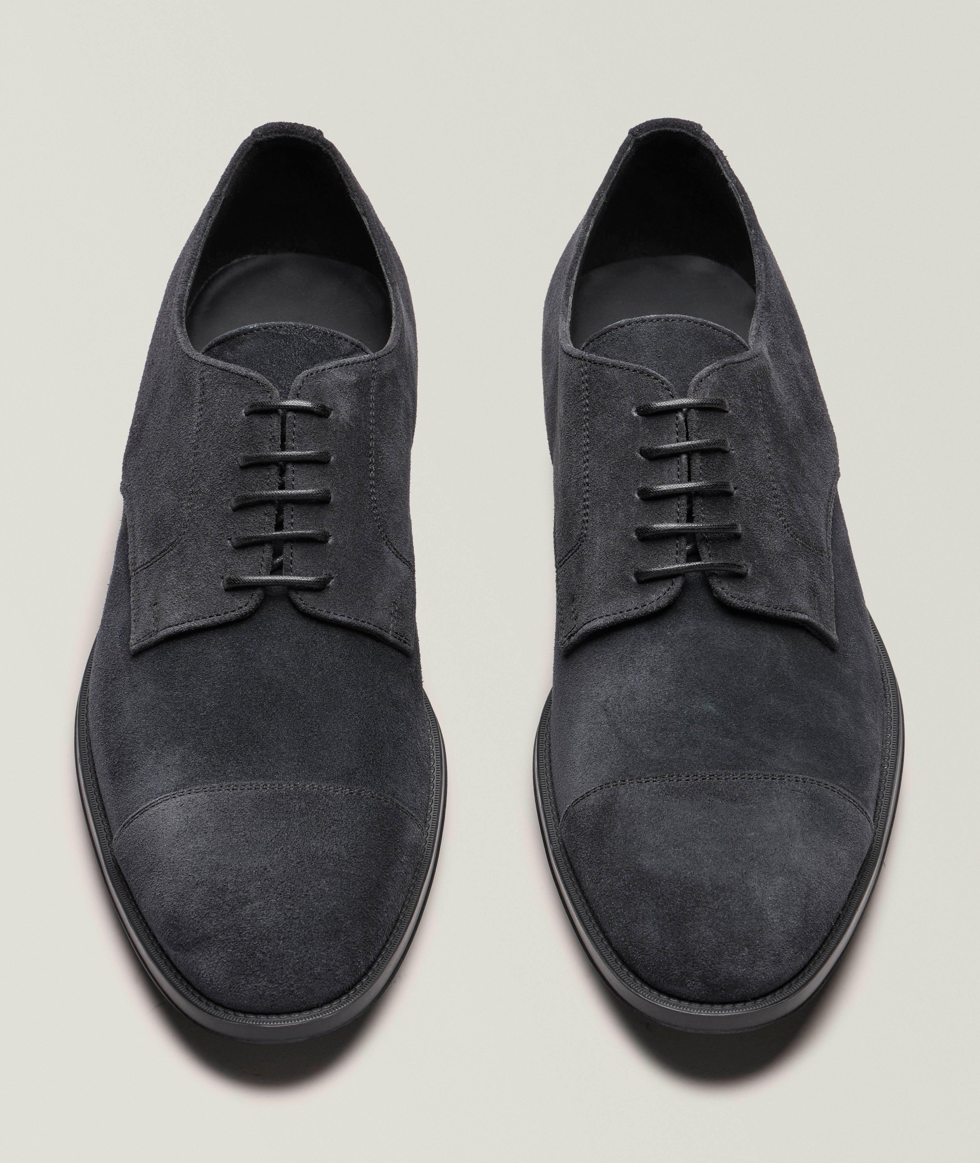 Suede Cap-Toe Derbies image 1