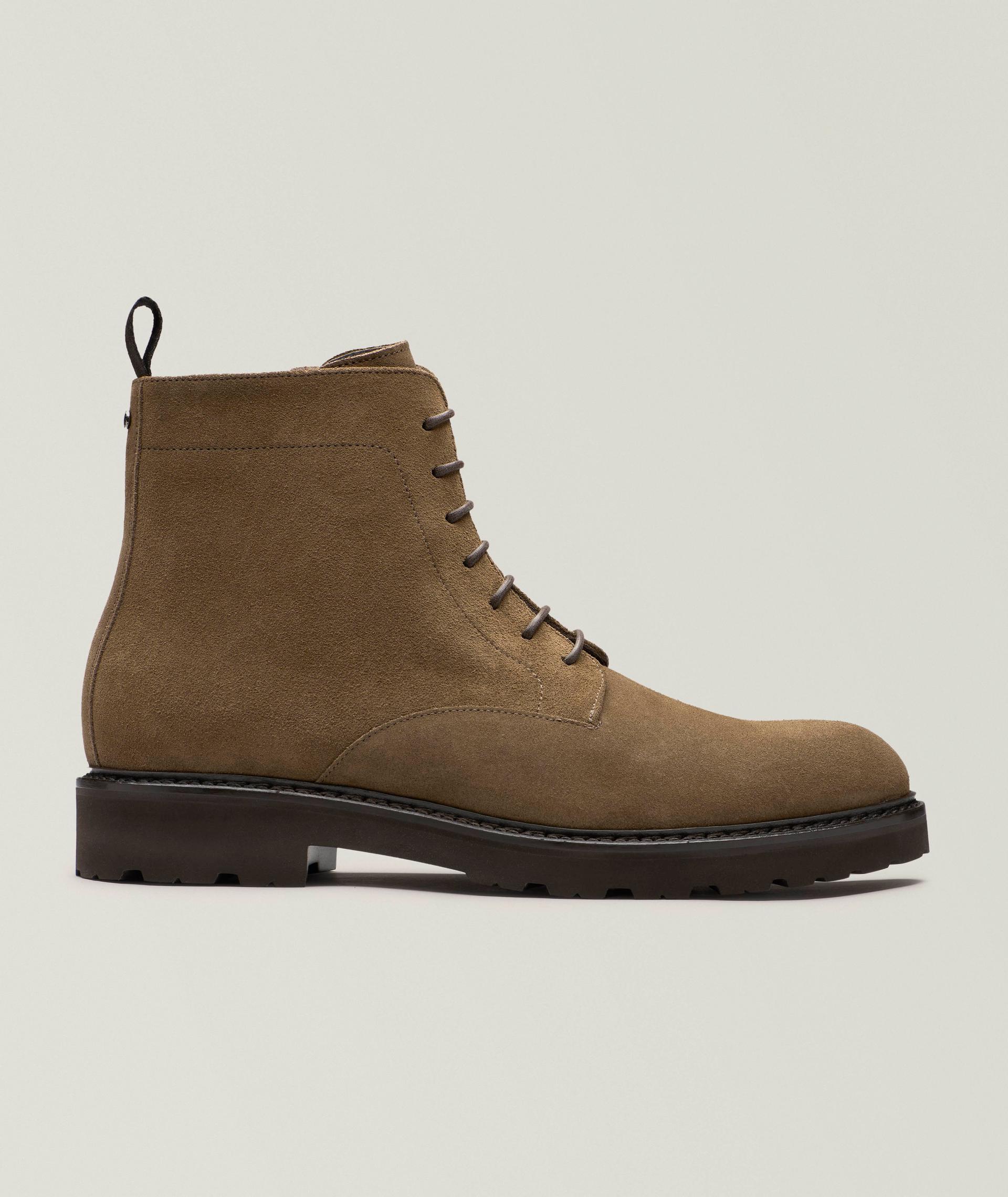Suede Ankle Lug Boots  image 0