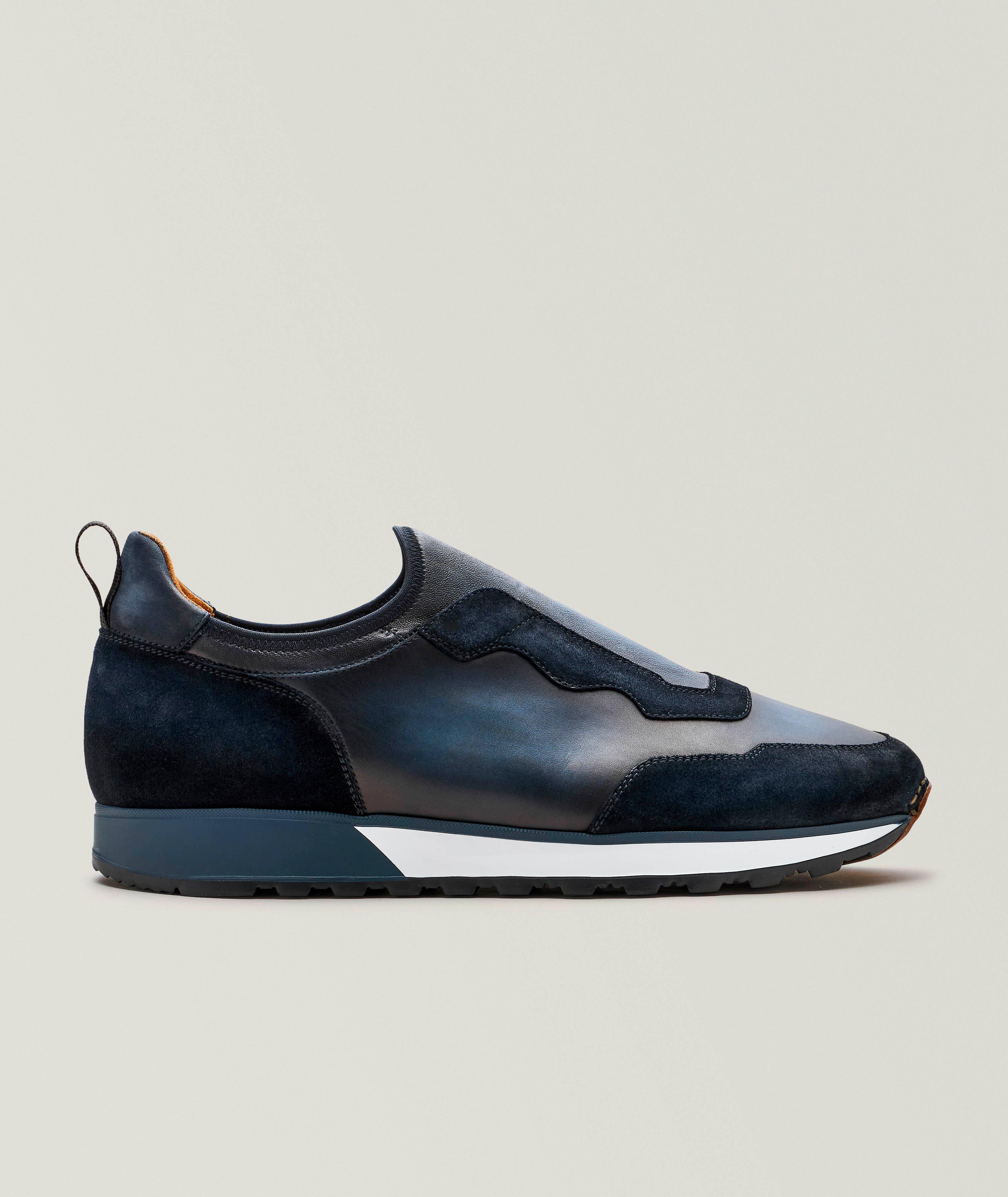 Flâneur sport en suède et en cuir image 0