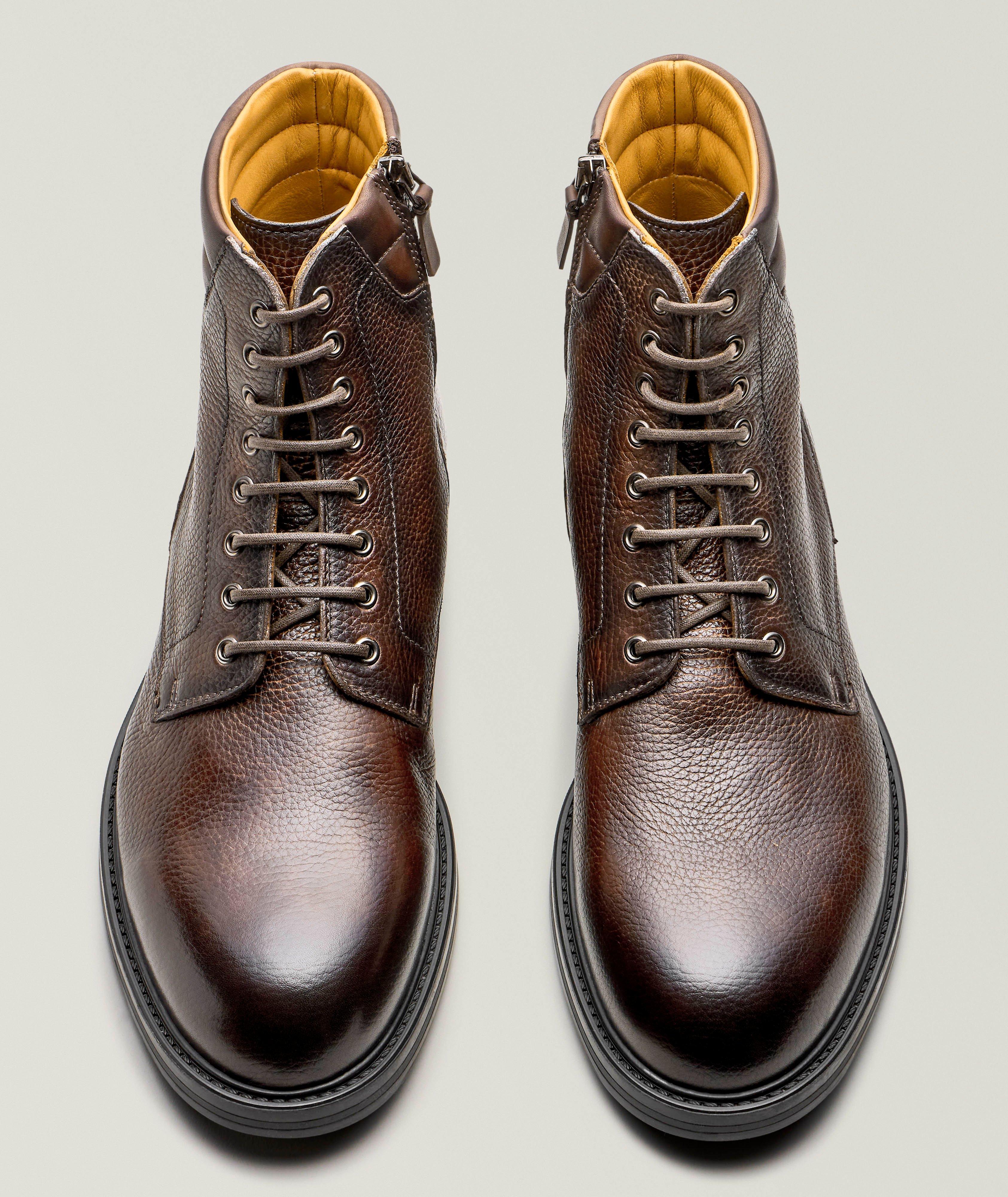 Grayson Leather Lace-Up Boots image 1
