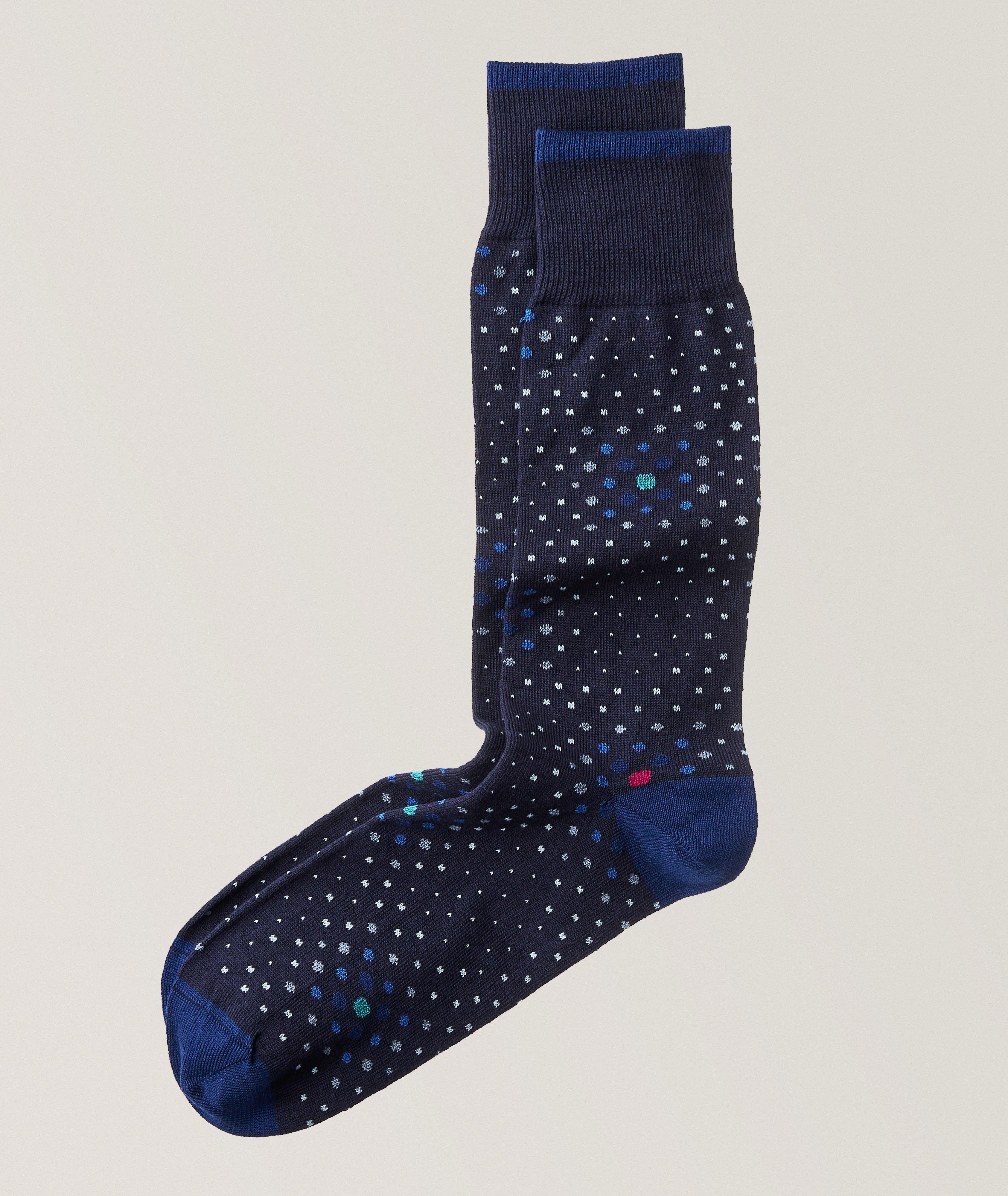 Dotted Cotton-Cashmere Blend Socks image 0