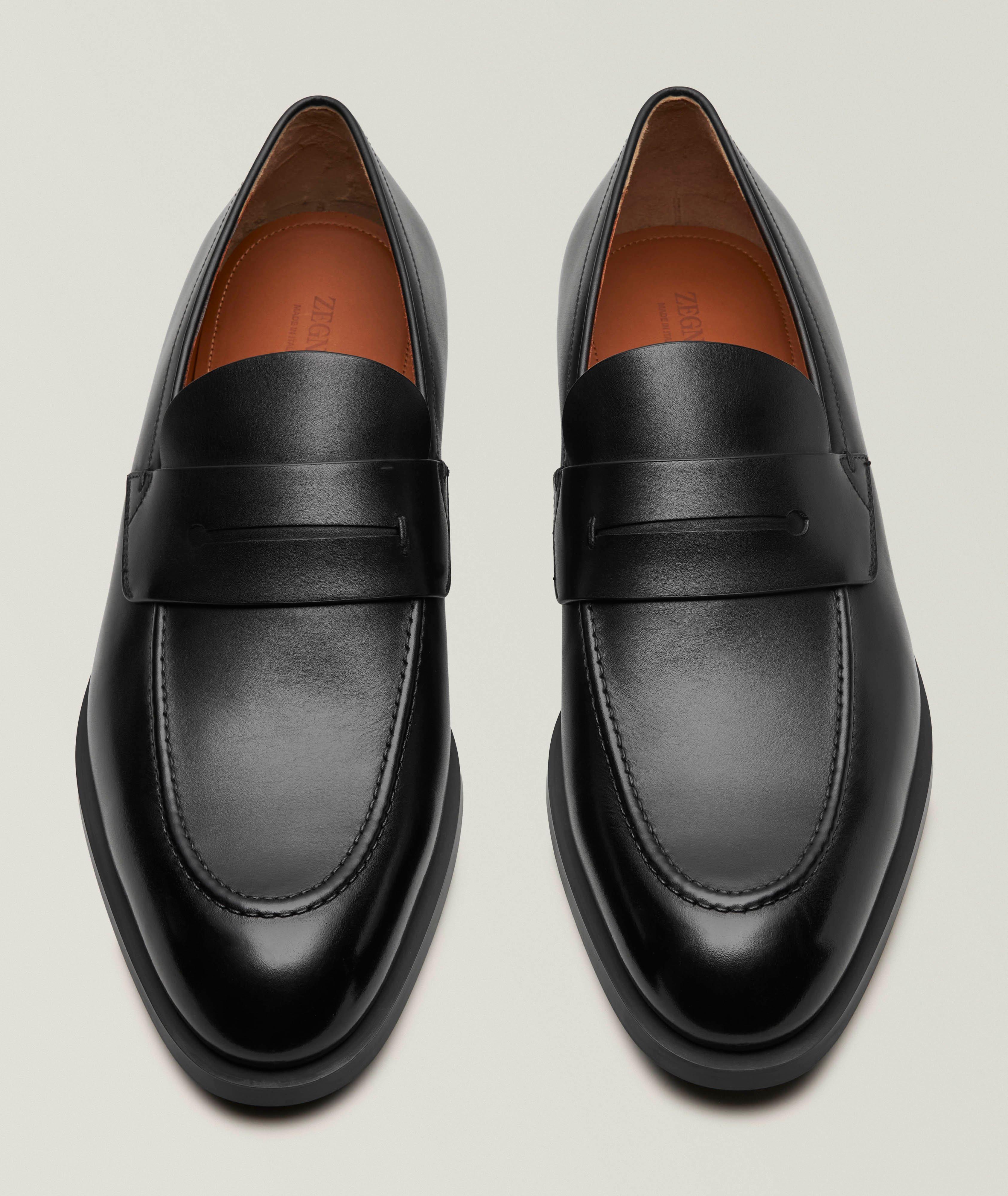 L'Asola Leather Penny Loafers image 1