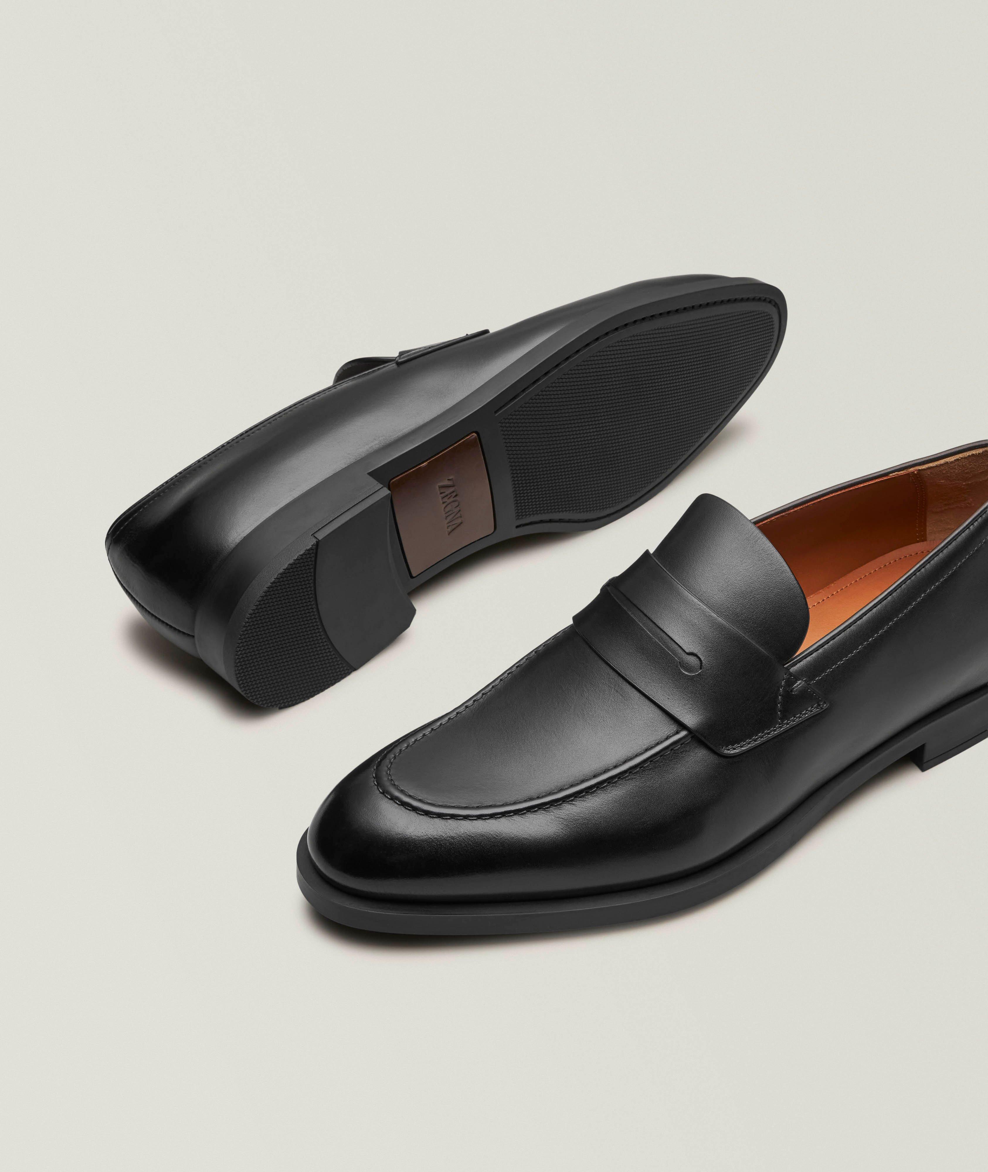 L'Asola Leather Penny Loafers image 3