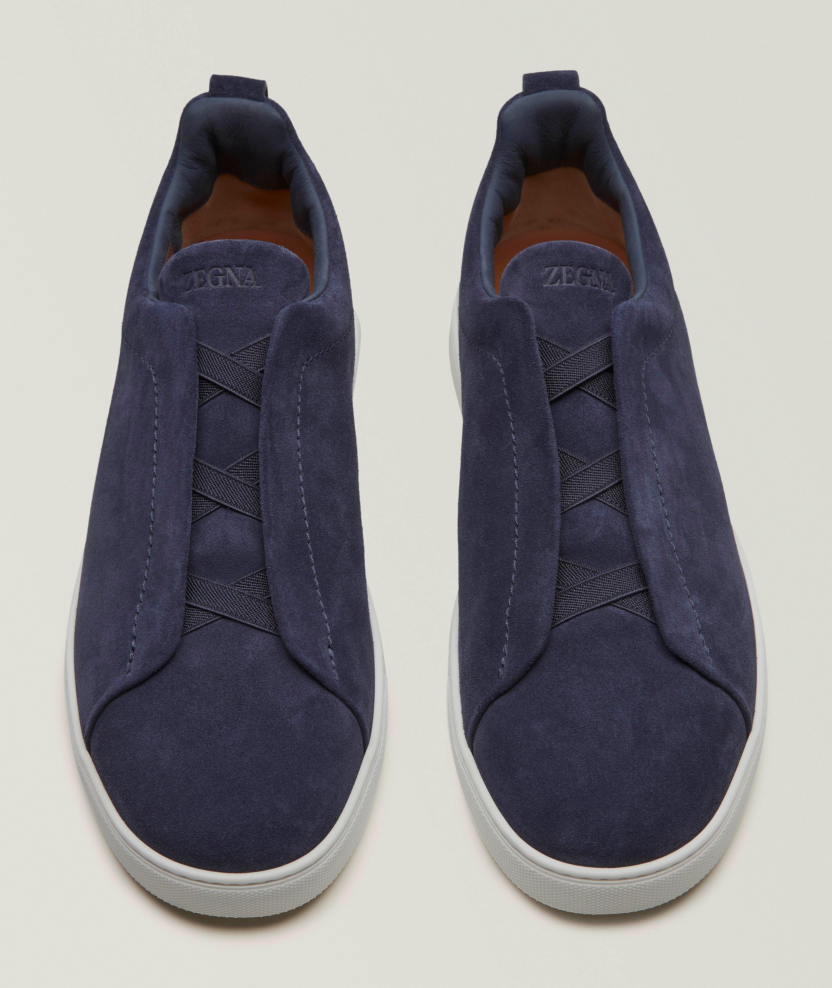 Triple Stitch Suede Sneakers image 1
