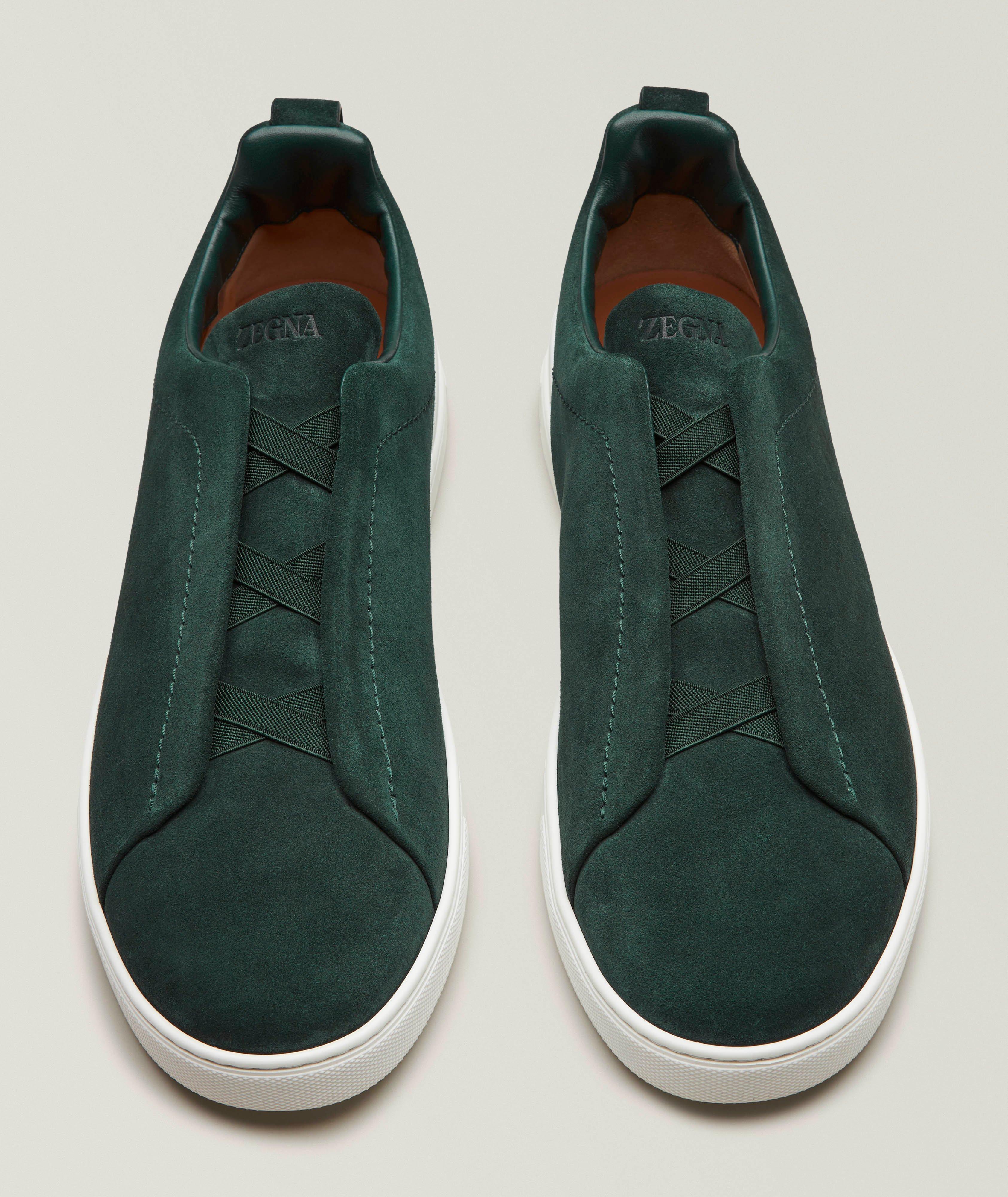 Triple Stitch Suede Sneakers image 1