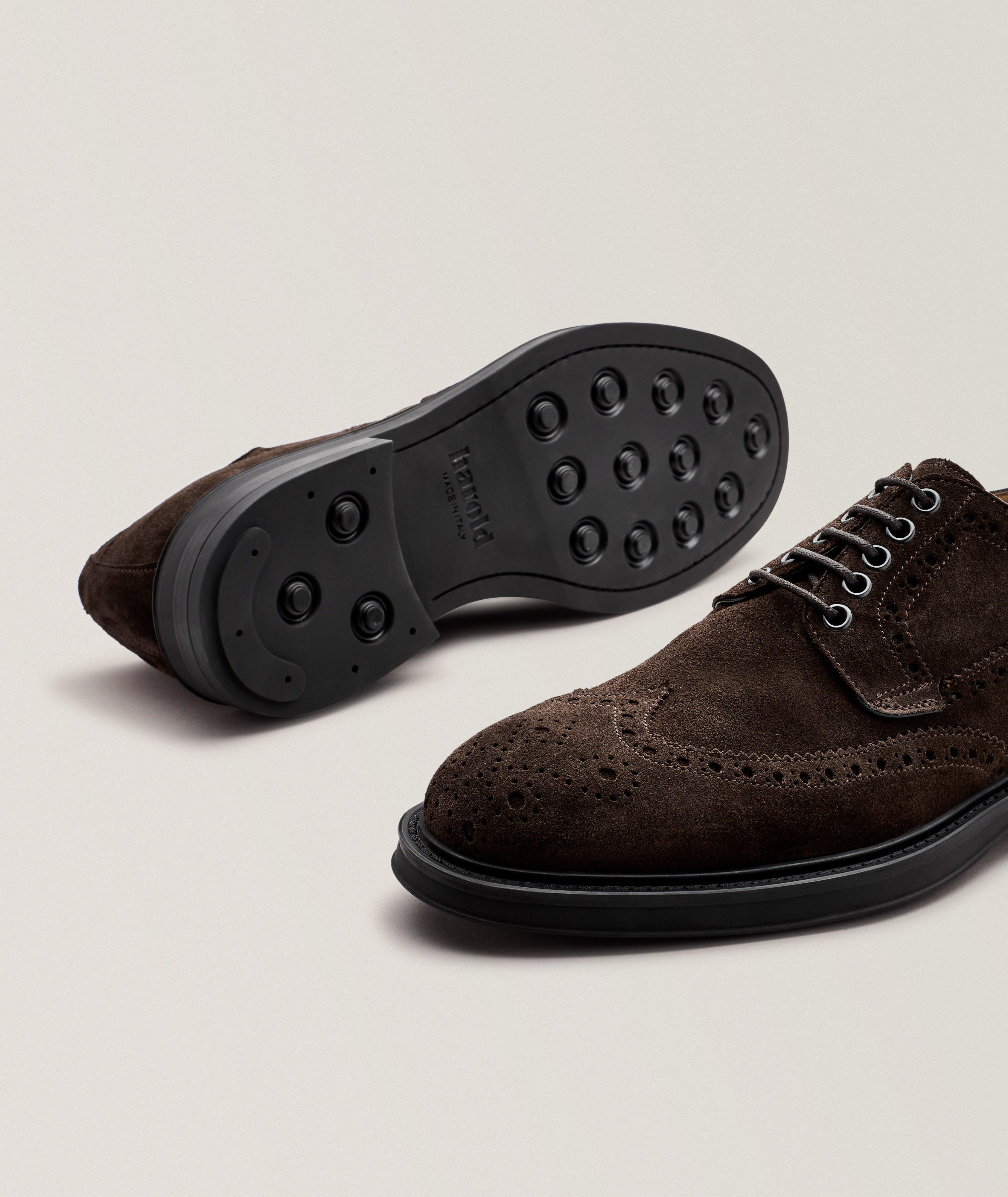 Suede Brogue Wingtip Derbies image 3