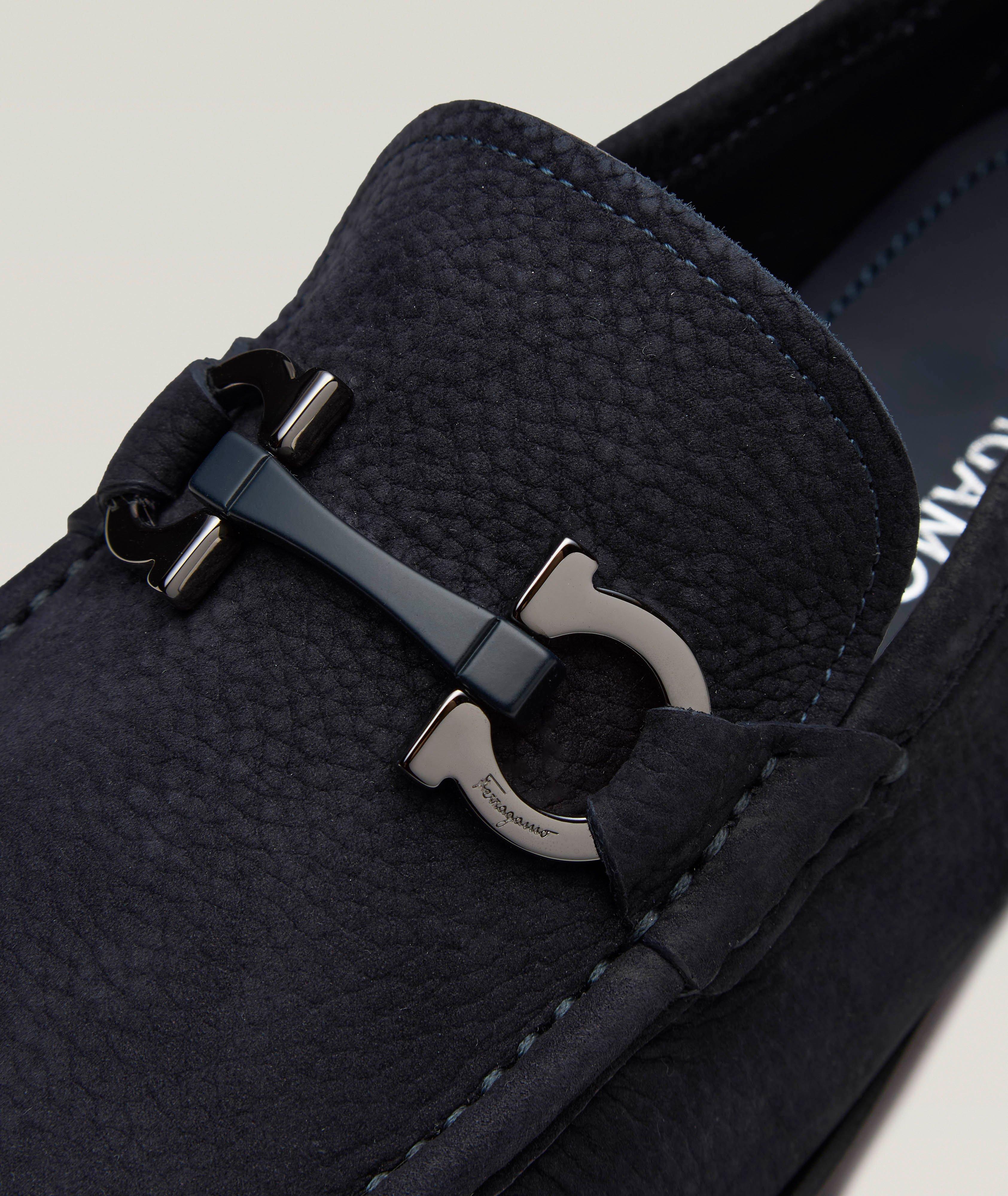 Grandioso Double Gancini Suede Loafers image 2