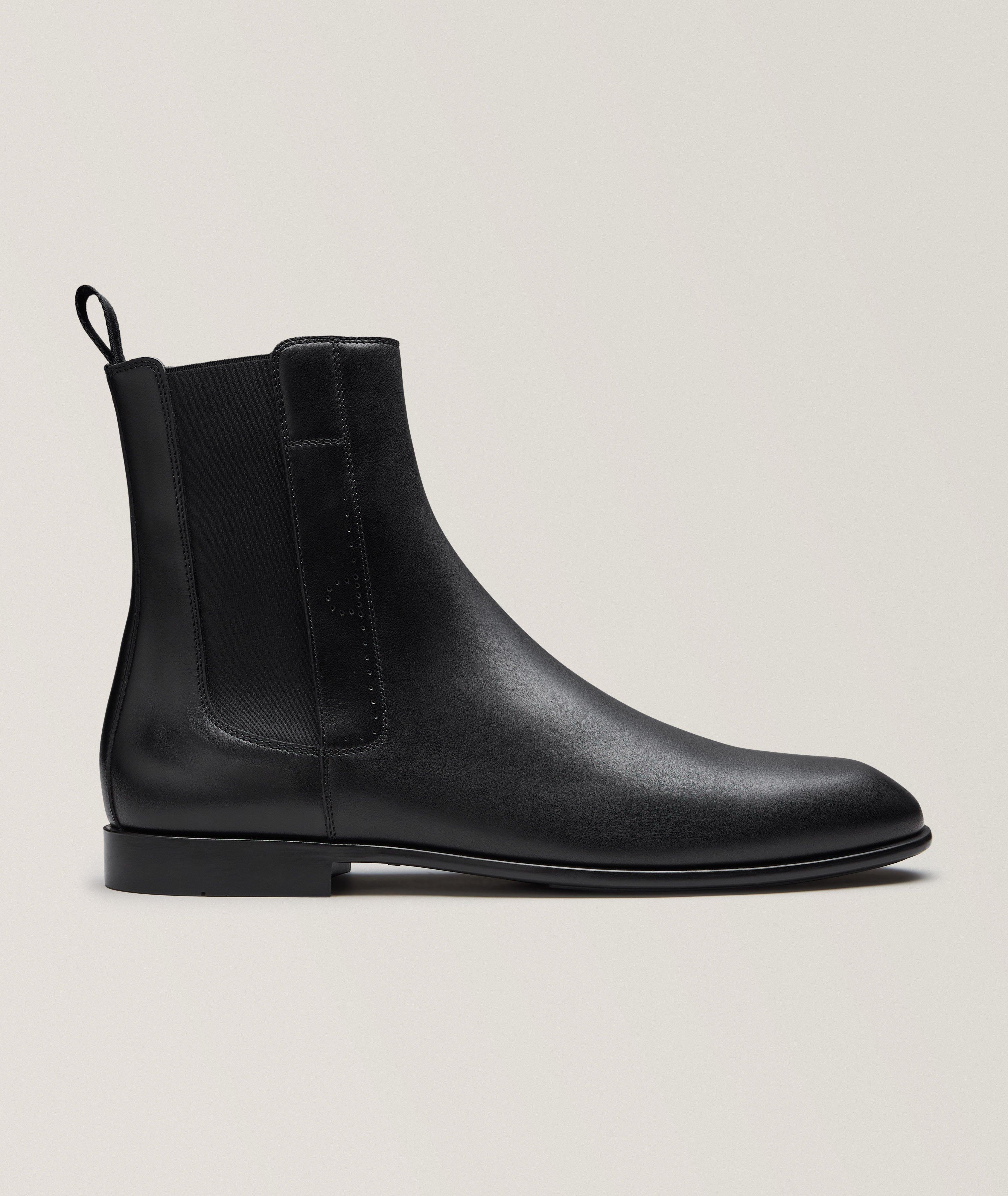 Botte de style Chelsea en cuir image 0