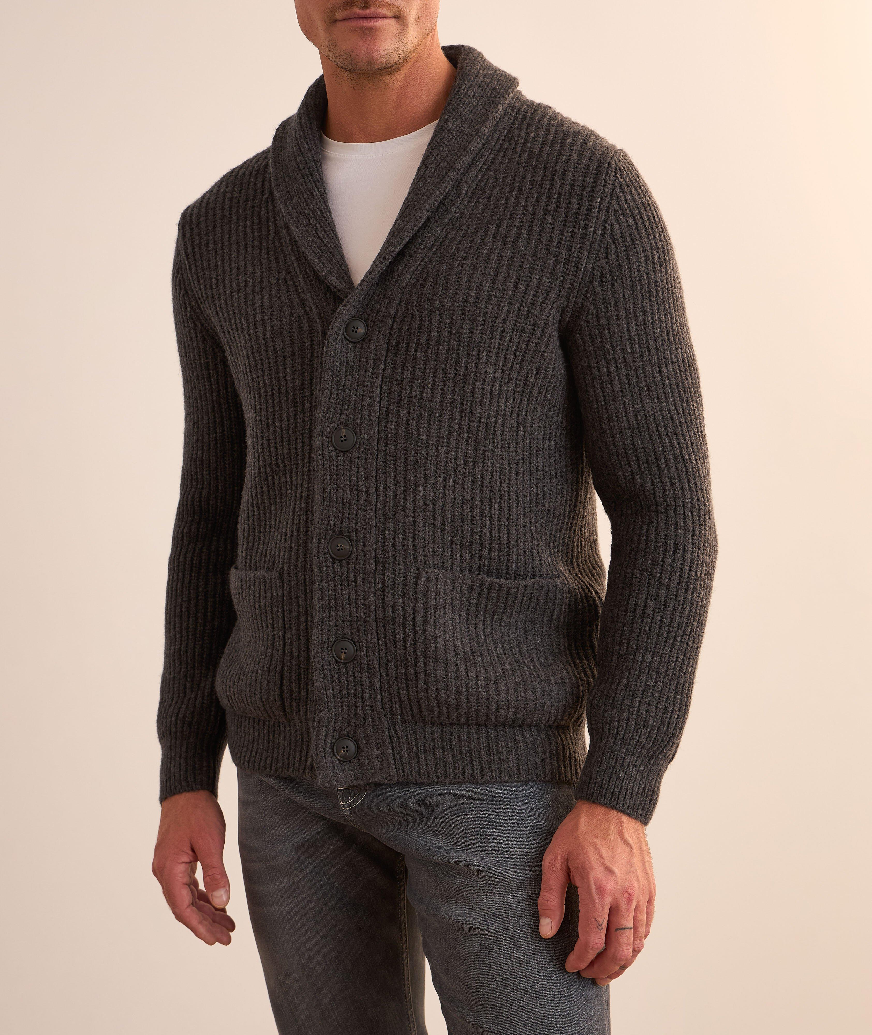 Wool-Blend Shawl Cardigan  image 1