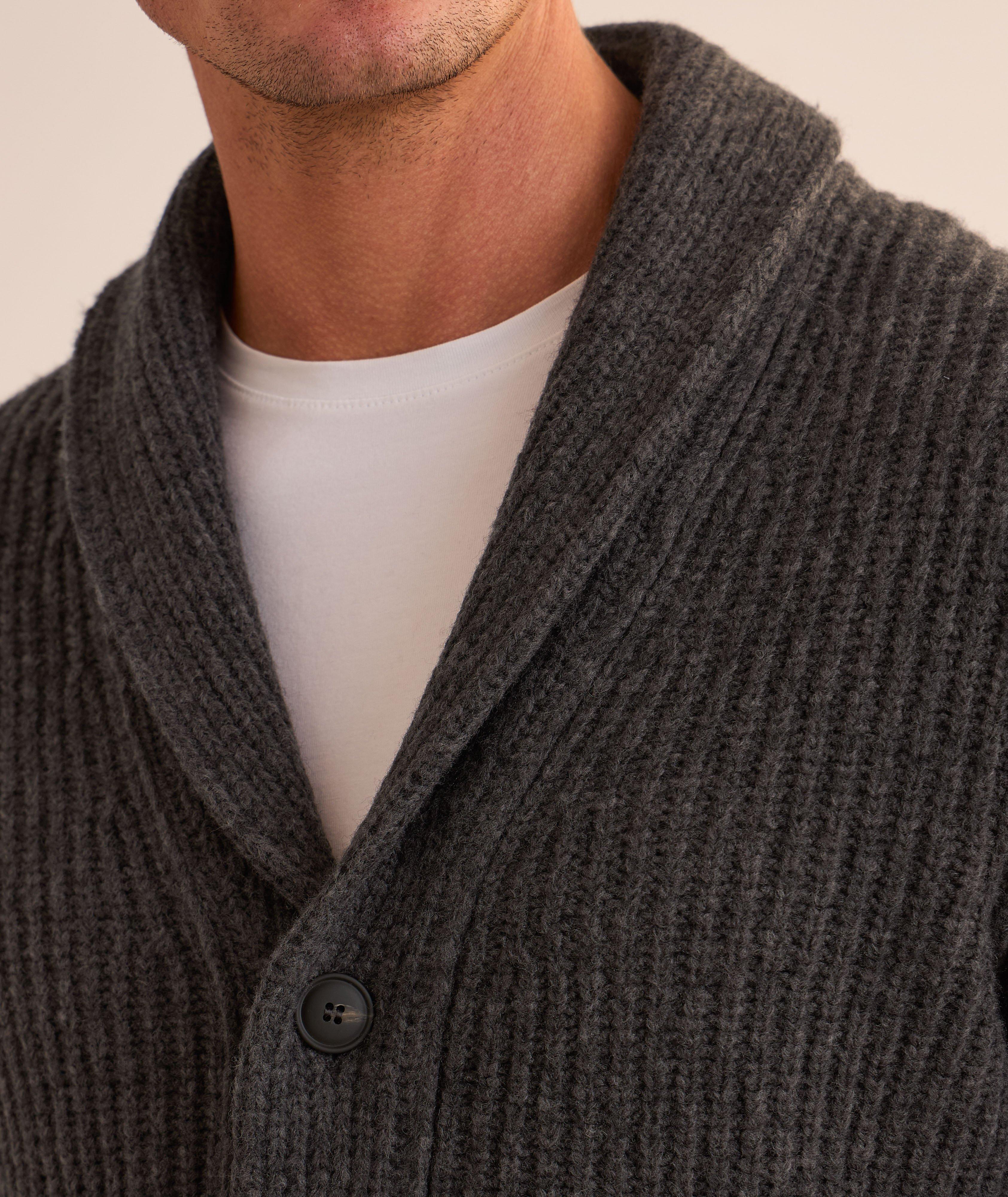 Wool-Blend Shawl Cardigan  image 3