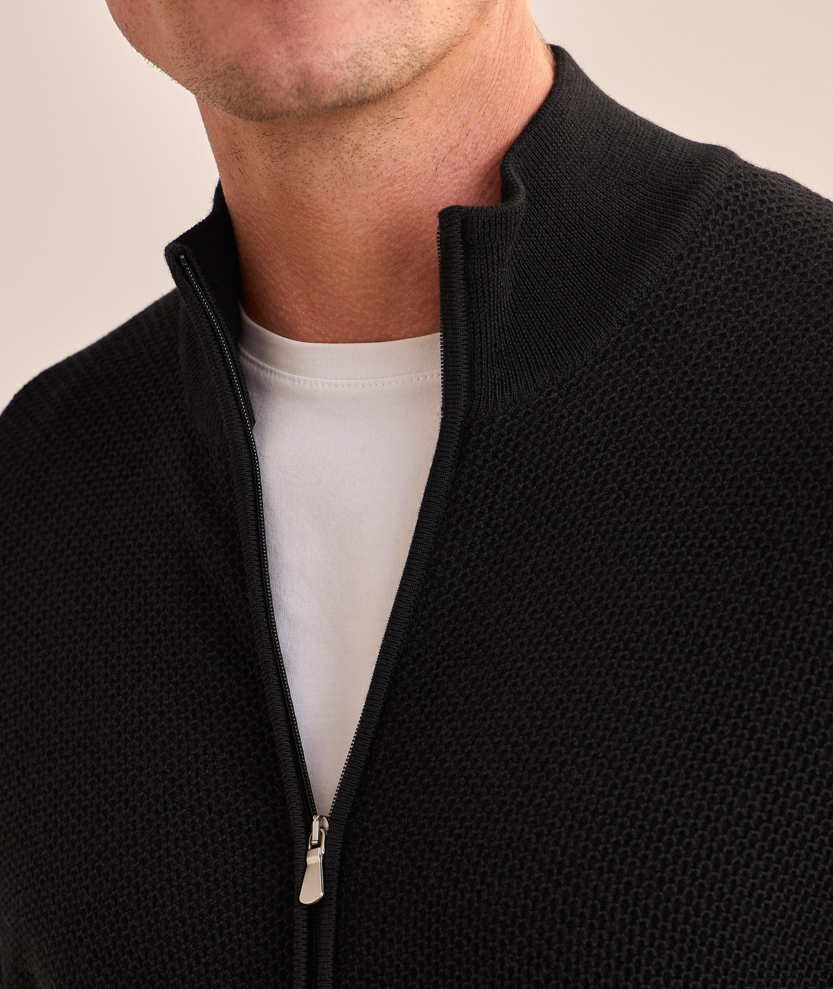 Rice Stitch Full-Zip Cardigan  image 3