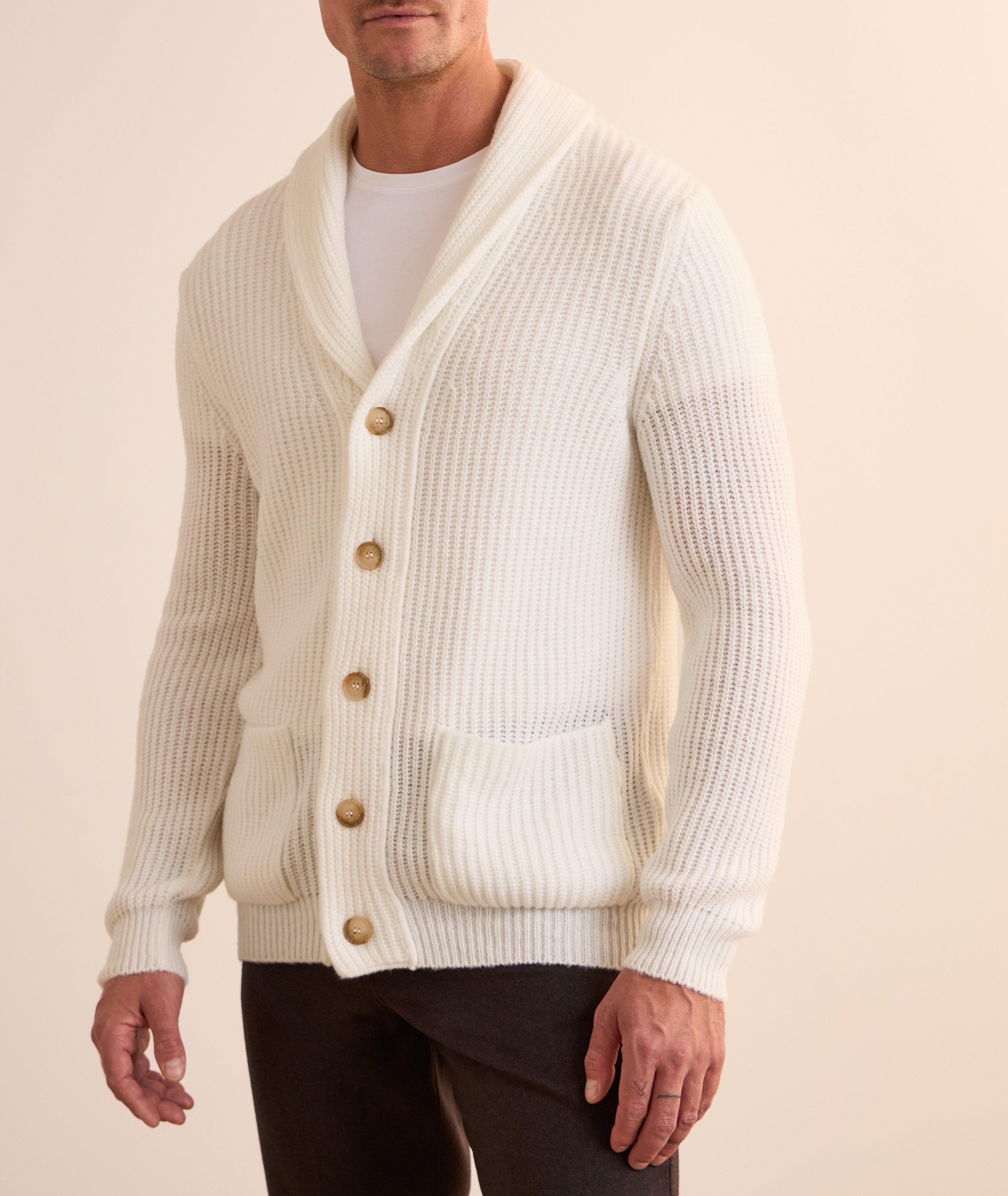 Wool-Blend Shawl Cardigan  image 1