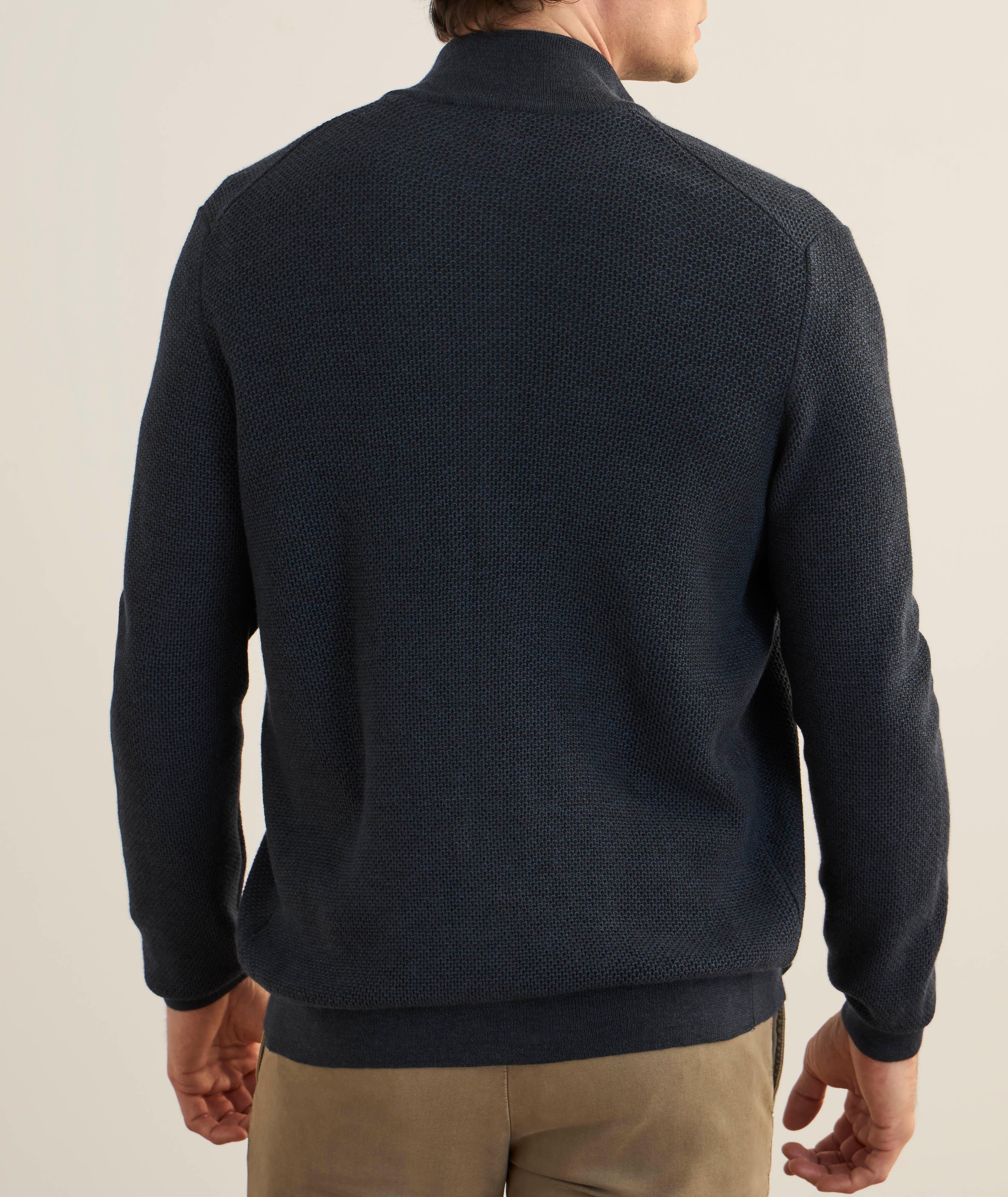 Wool Stitch Zipper Cardigan  image 2