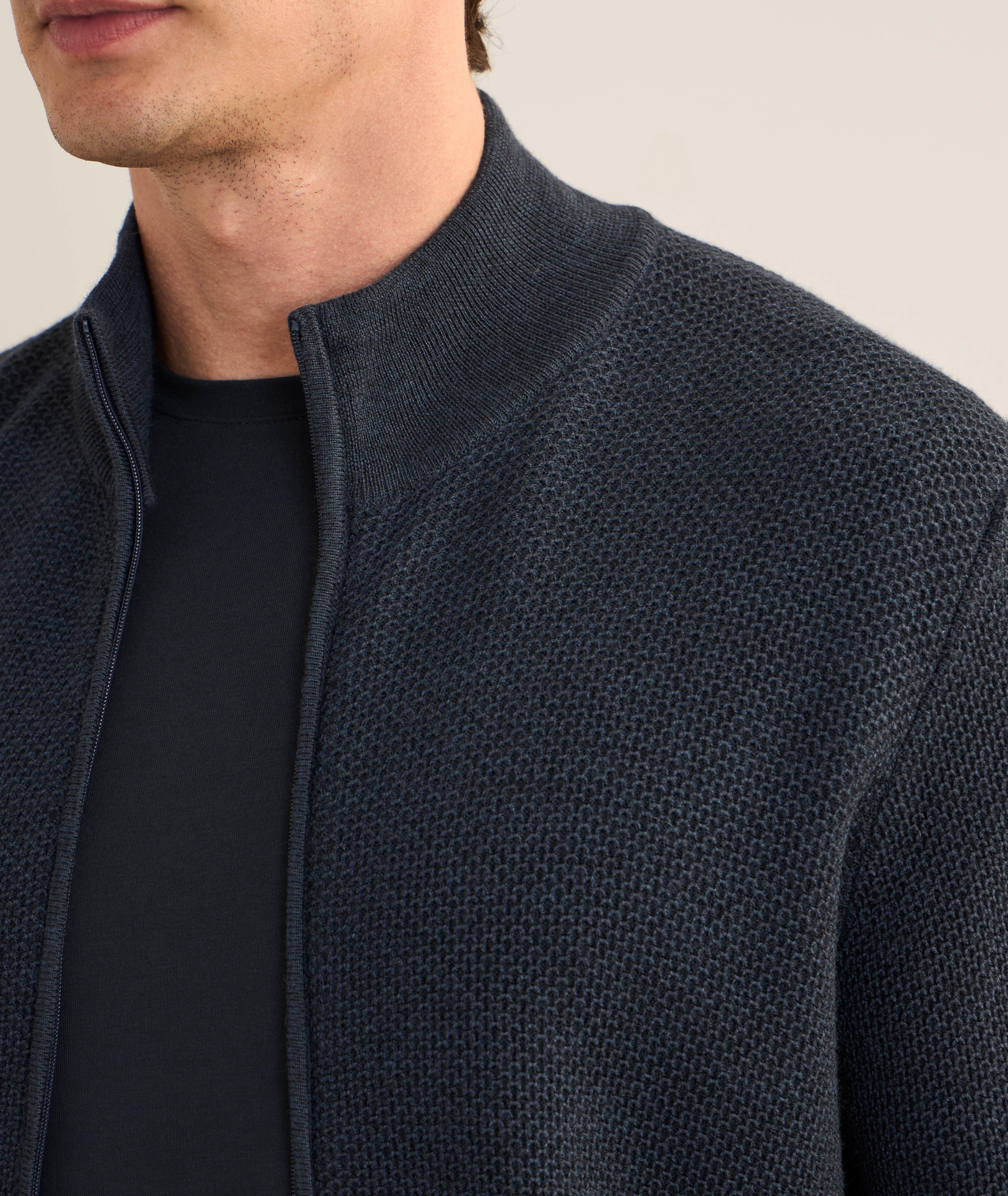 Wool Stitch Zipper Cardigan  image 3
