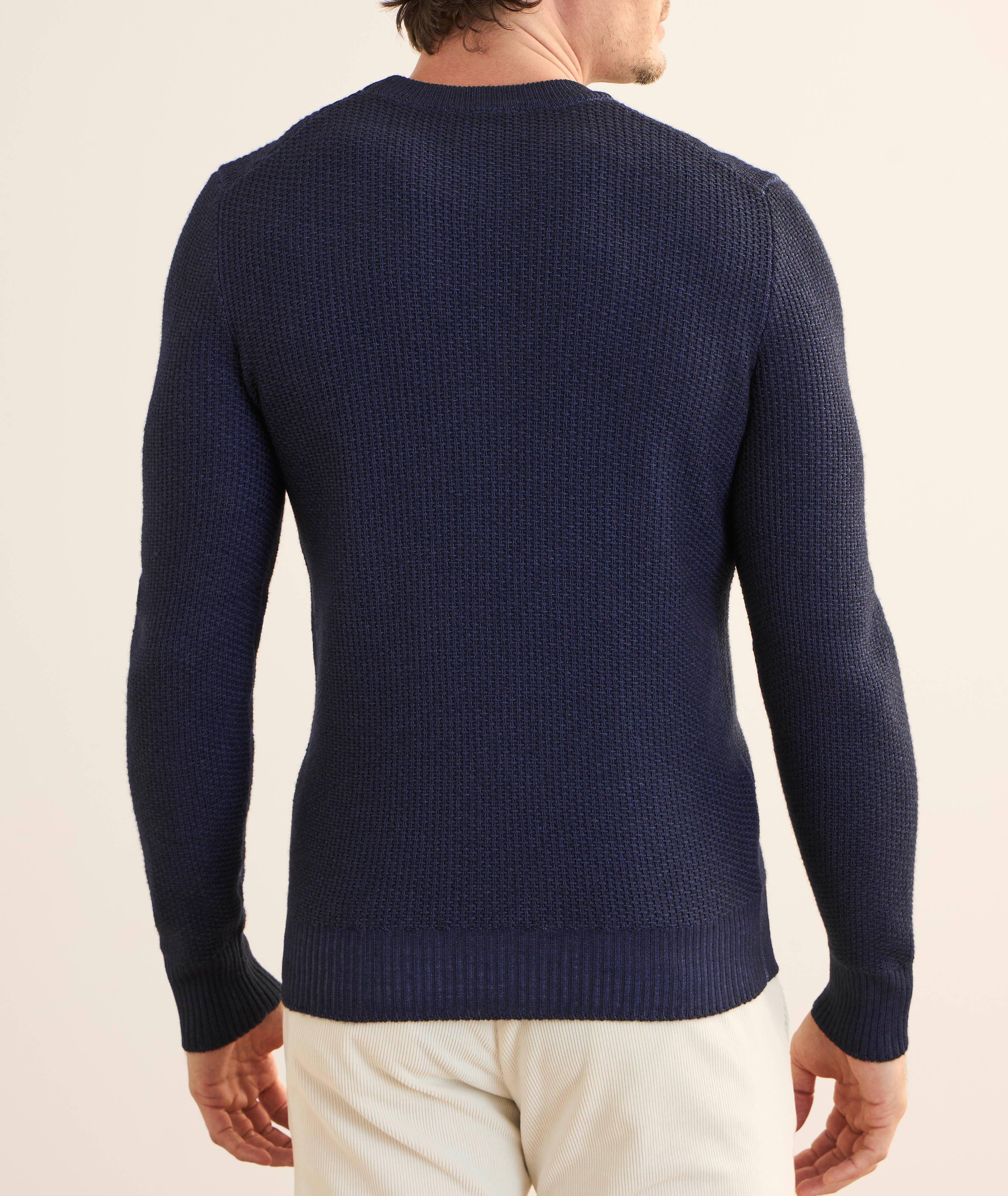 Pull en laine vierge à motif tressé coupe ajustée image 2