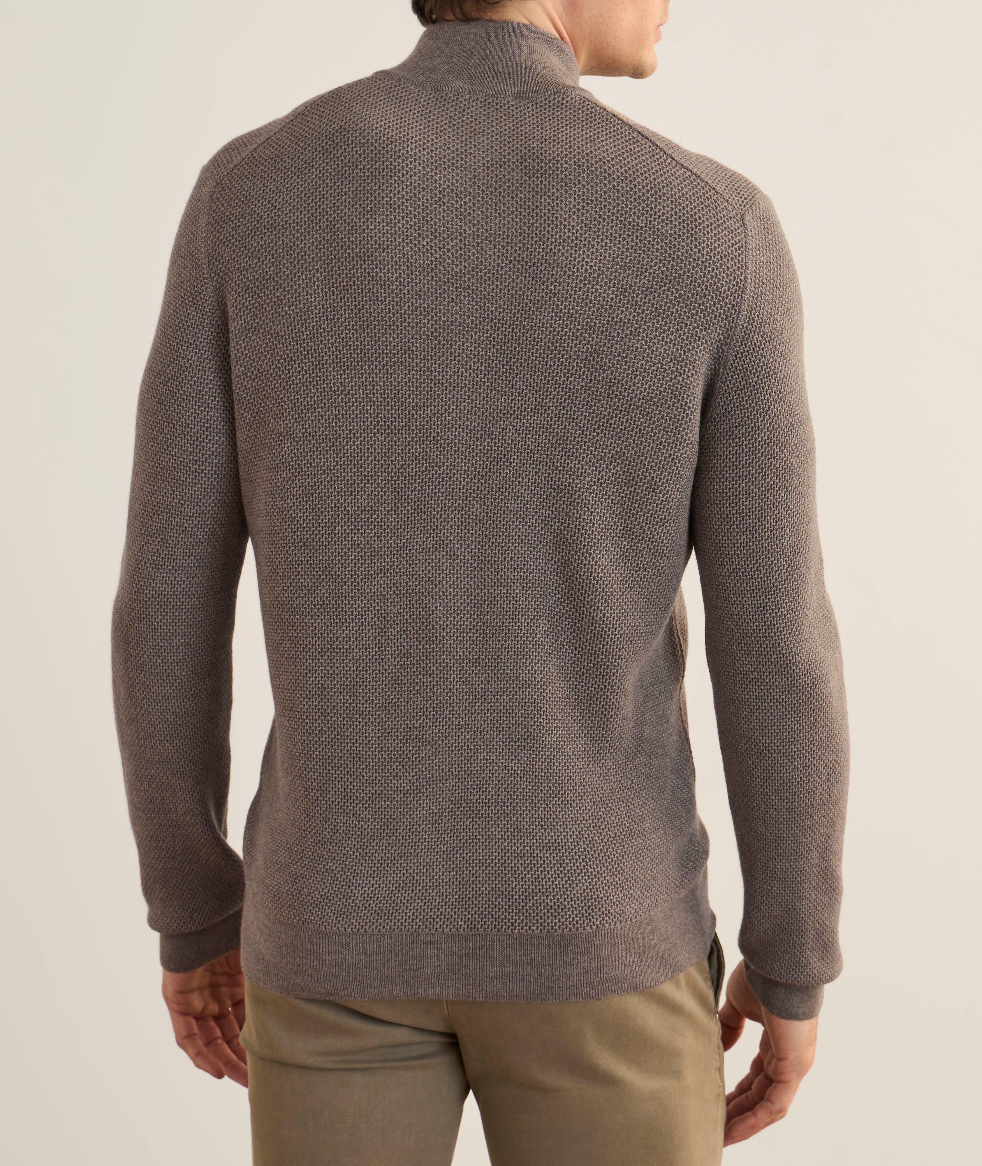 Wool Stitch Zipper Cardigan  image 2
