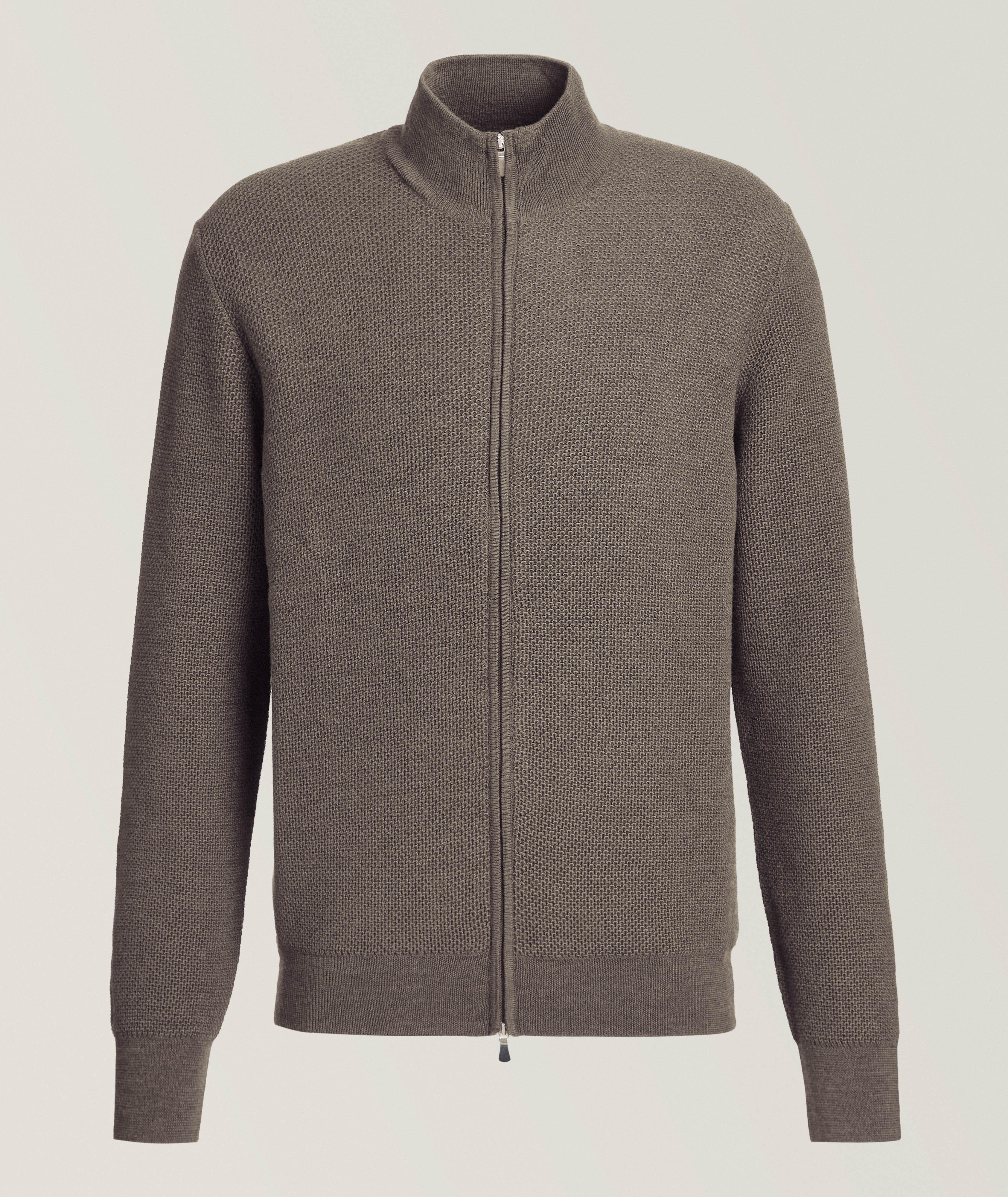 Wool Stitch Zipper Cardigan  image 0