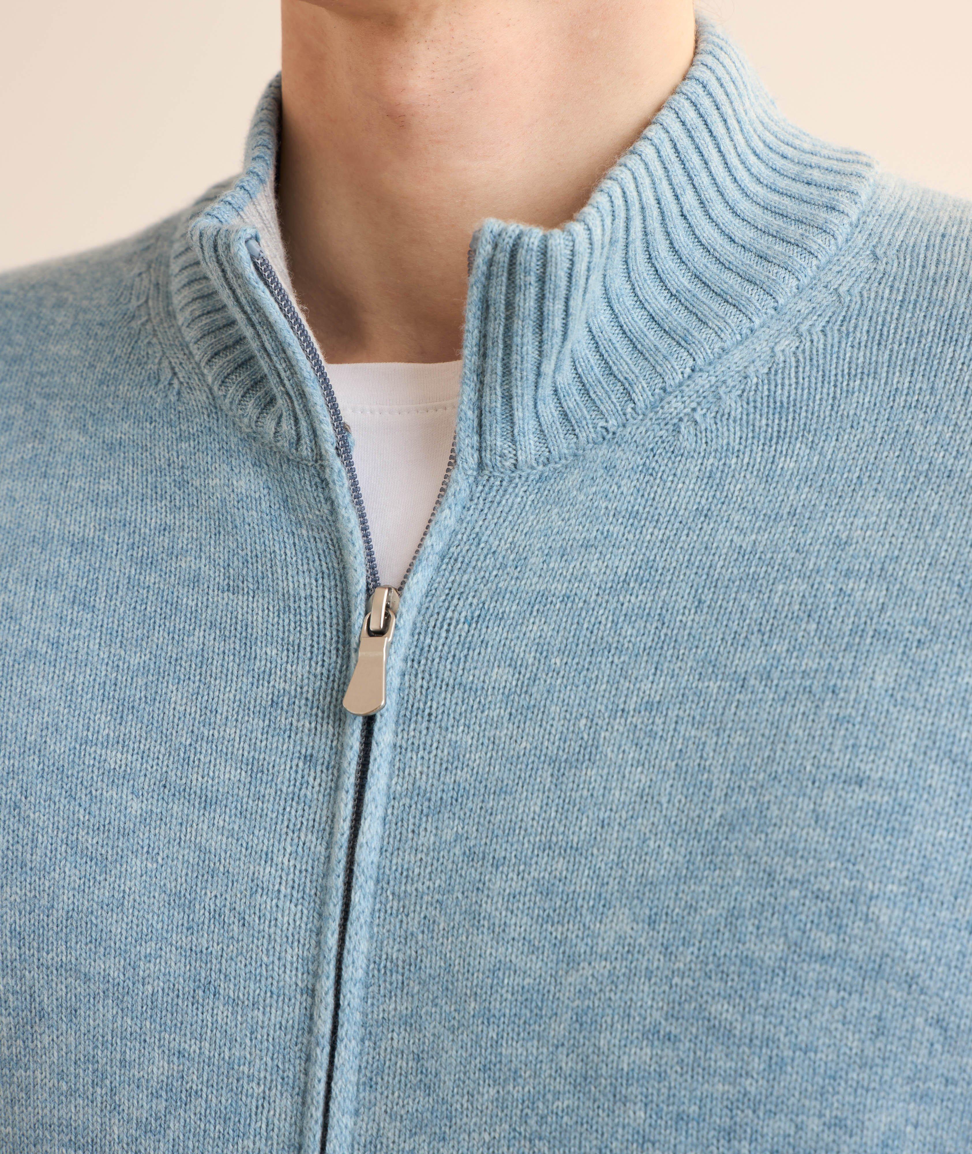 Wool-Blend Full-Zip Sweater  image 3