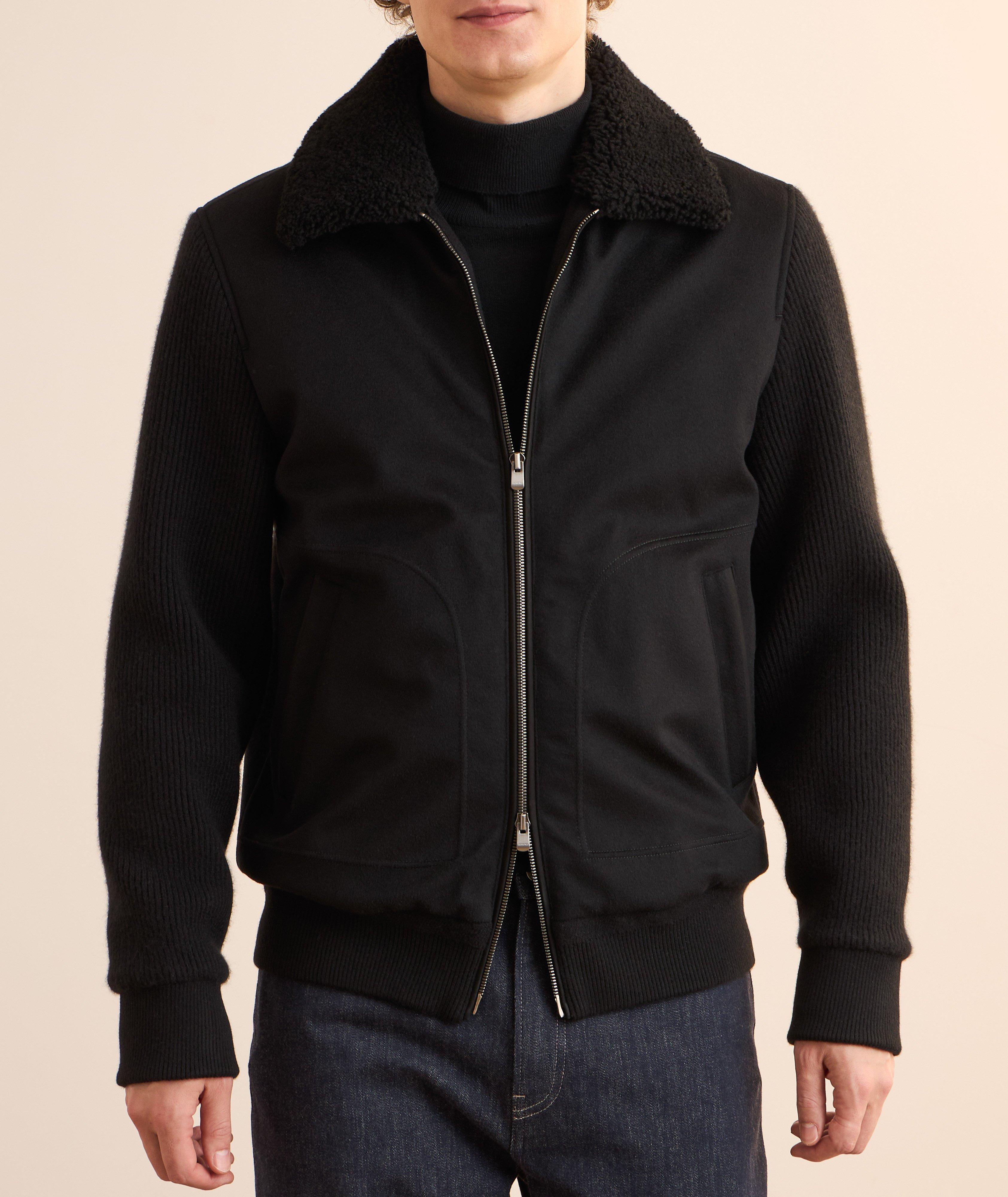 Stormlight Hybrid Shearling Cashmere Bomber image 1