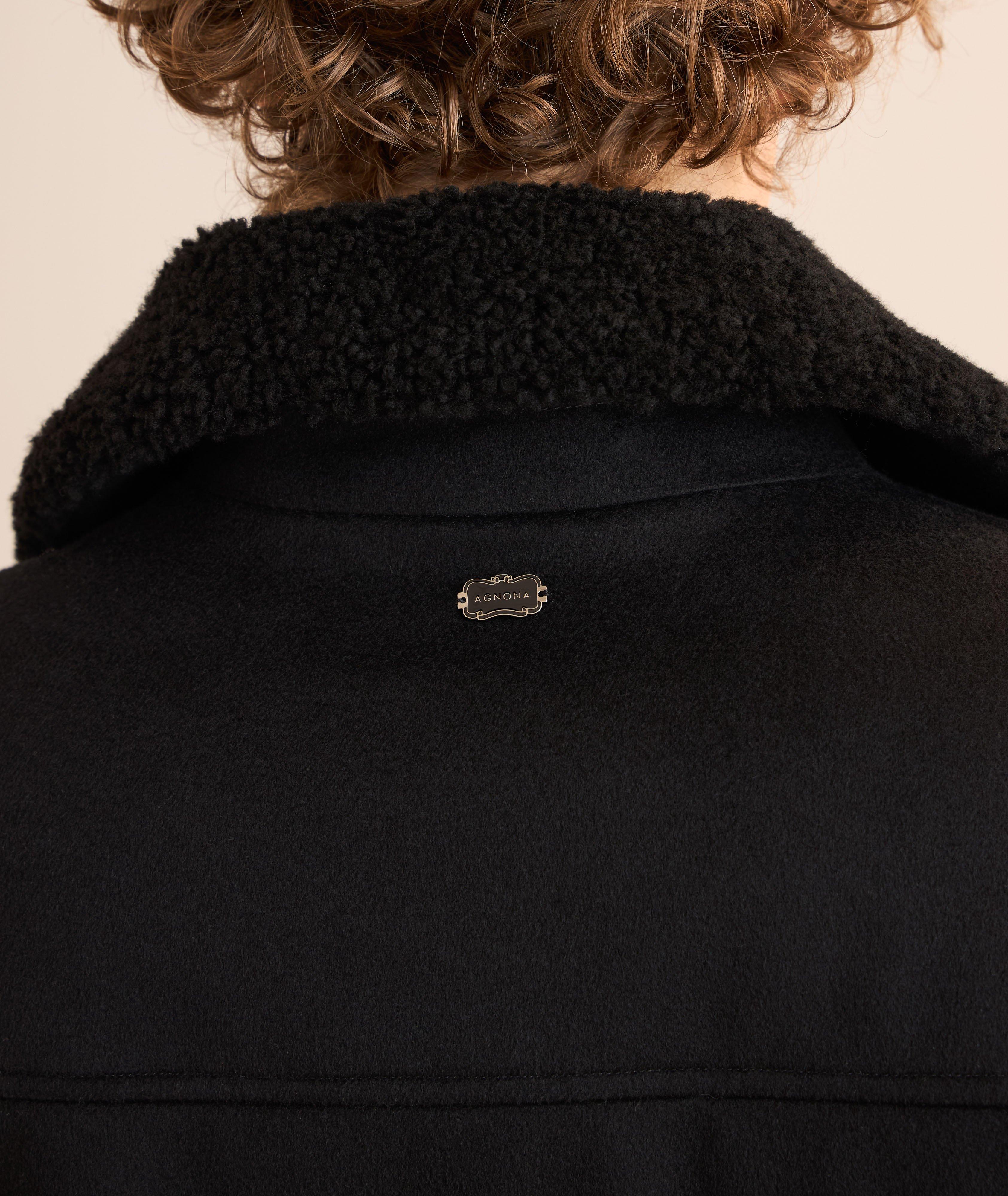 Stormlight Hybrid Shearling Cashmere Bomber image 4