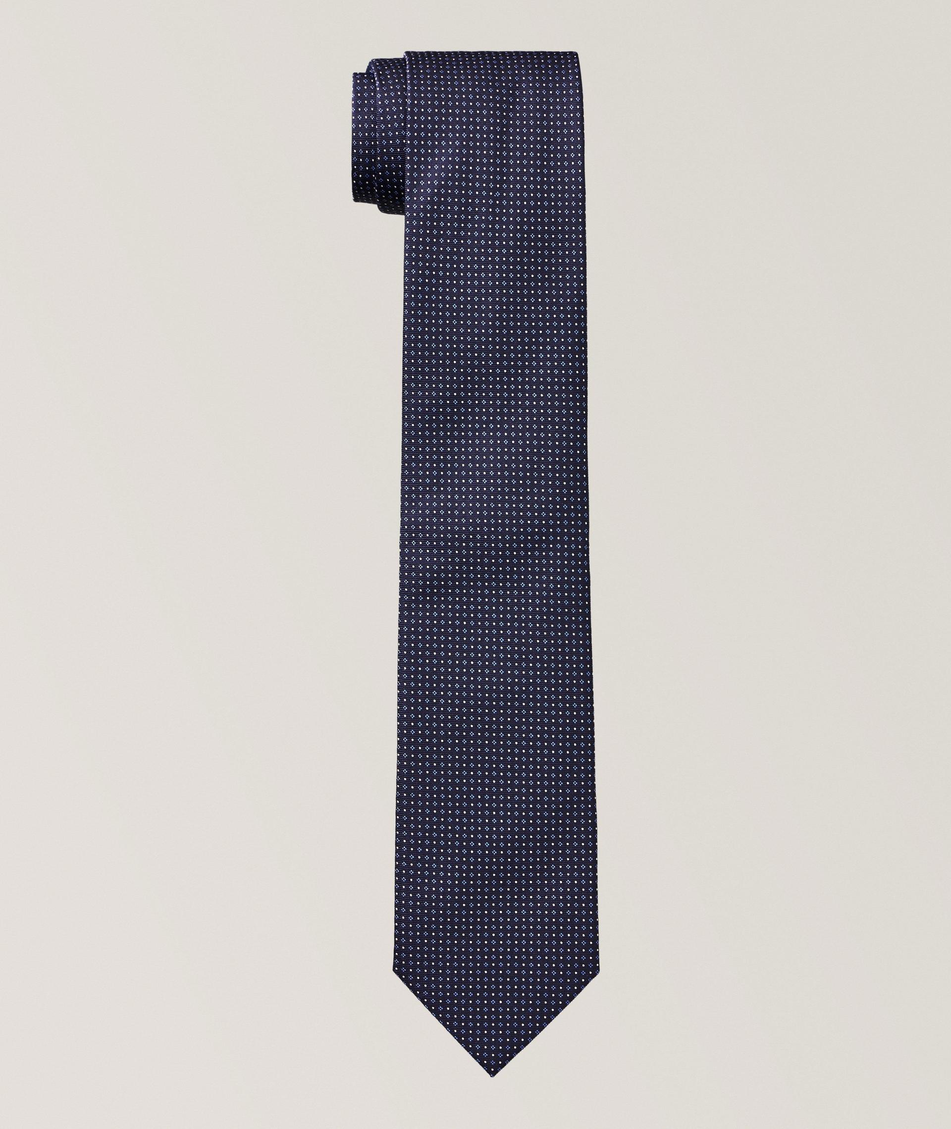Dotted Neat Silk Tie image 0