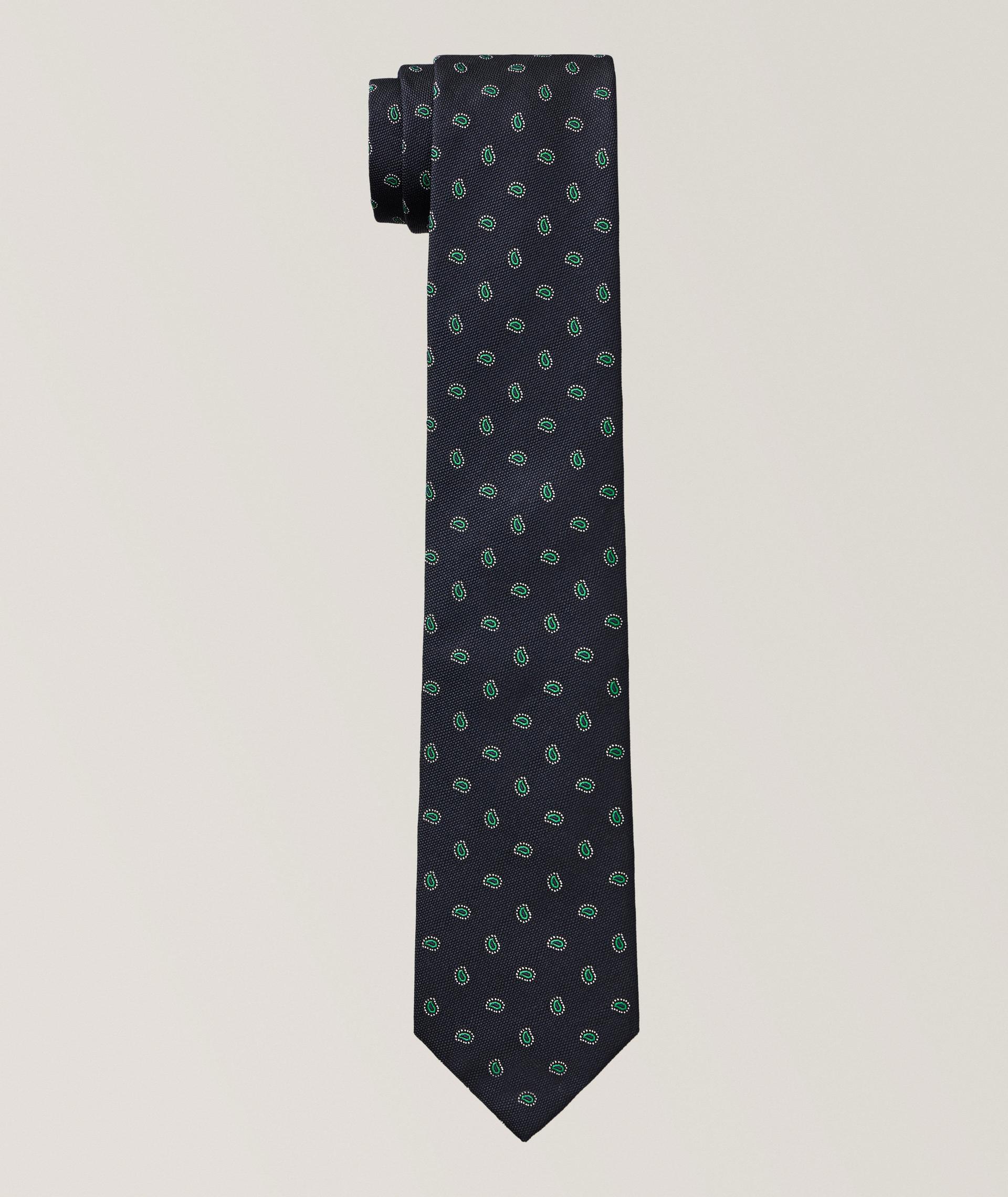 Paisley Silk-Cotton Tie image 0