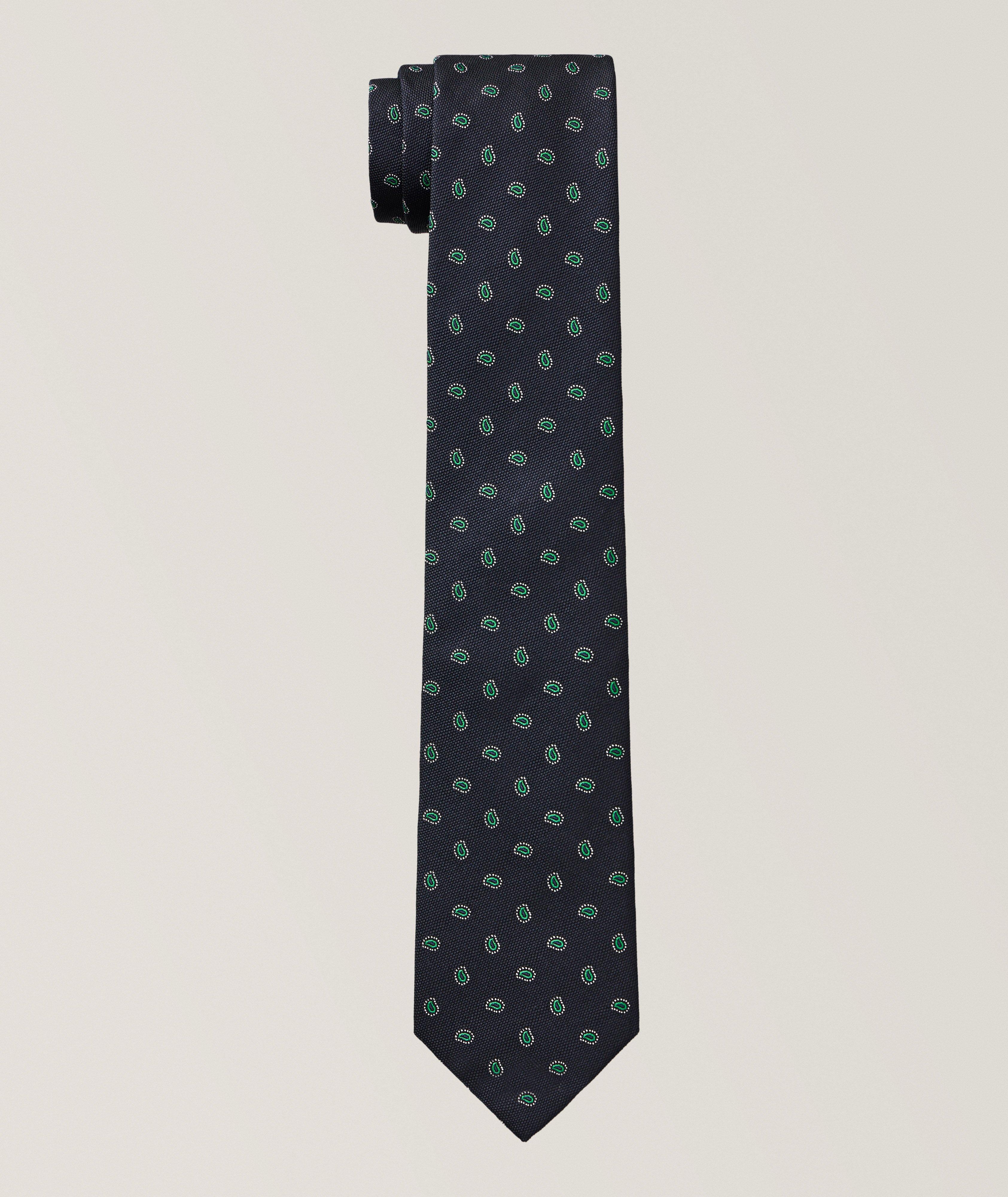 Paisley Silk-Cotton Tie image 0