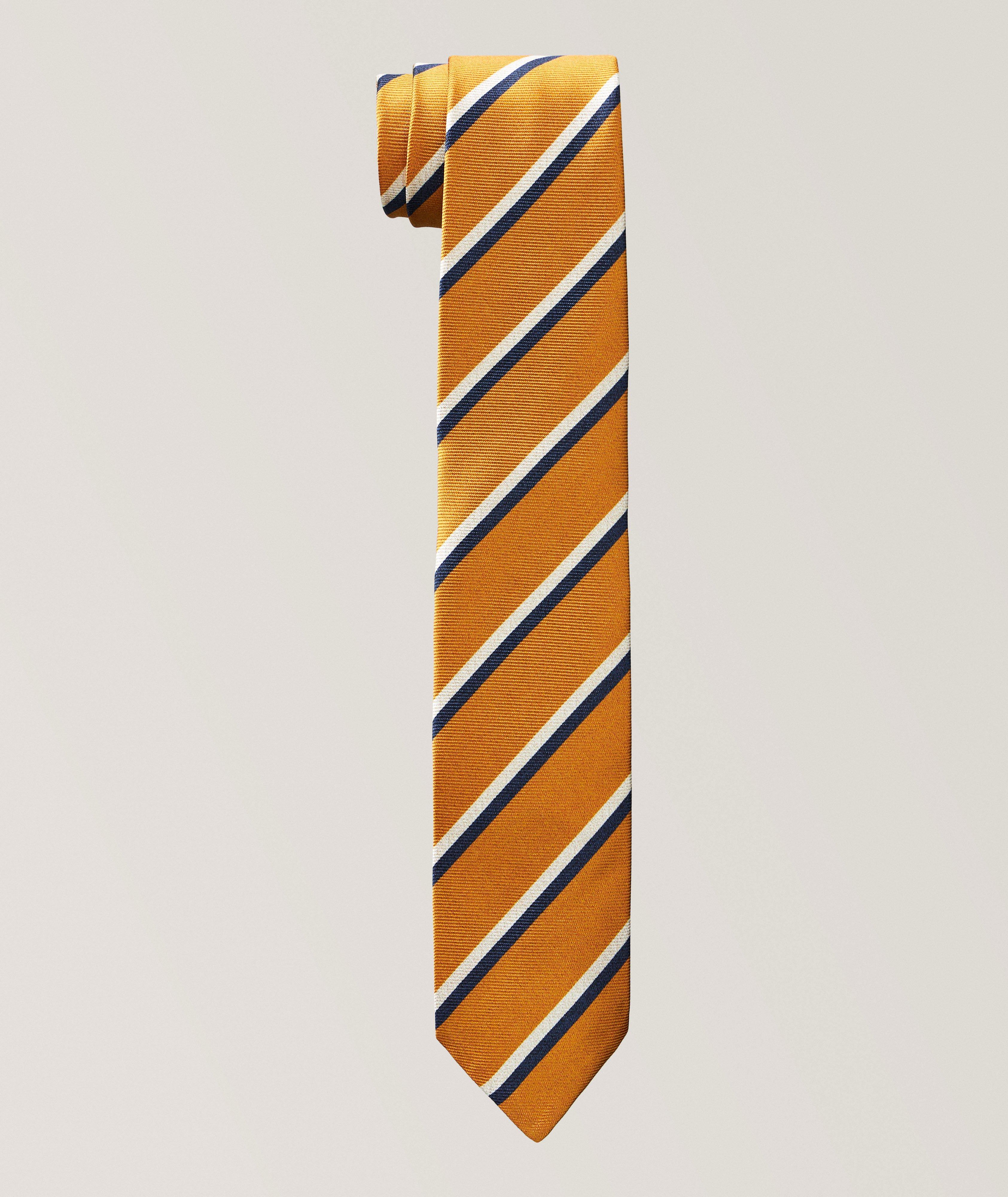 Stripe Silk Tie image 0