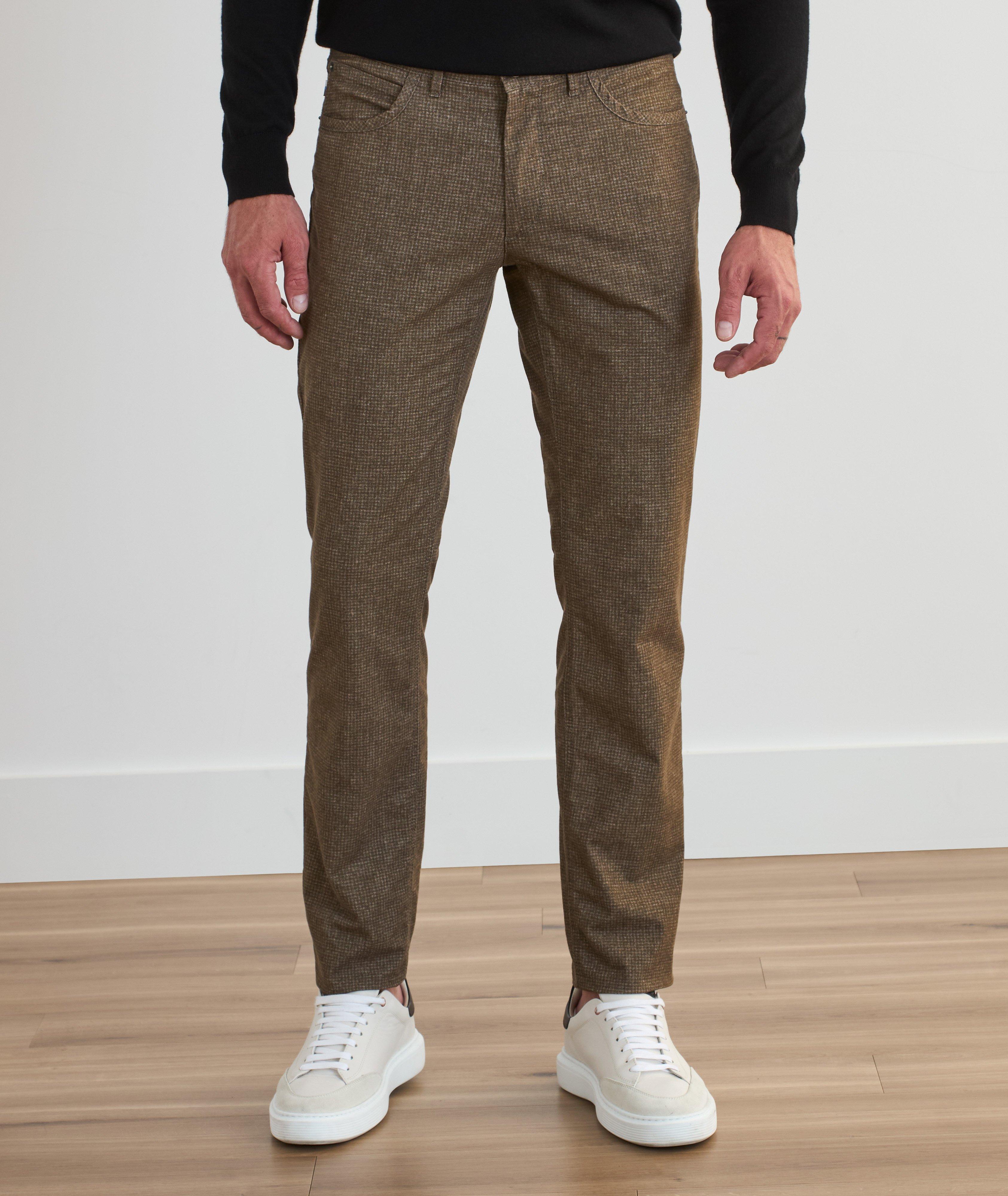 Pantalon Chuck en mélange de coton à pied-de-poule image 2