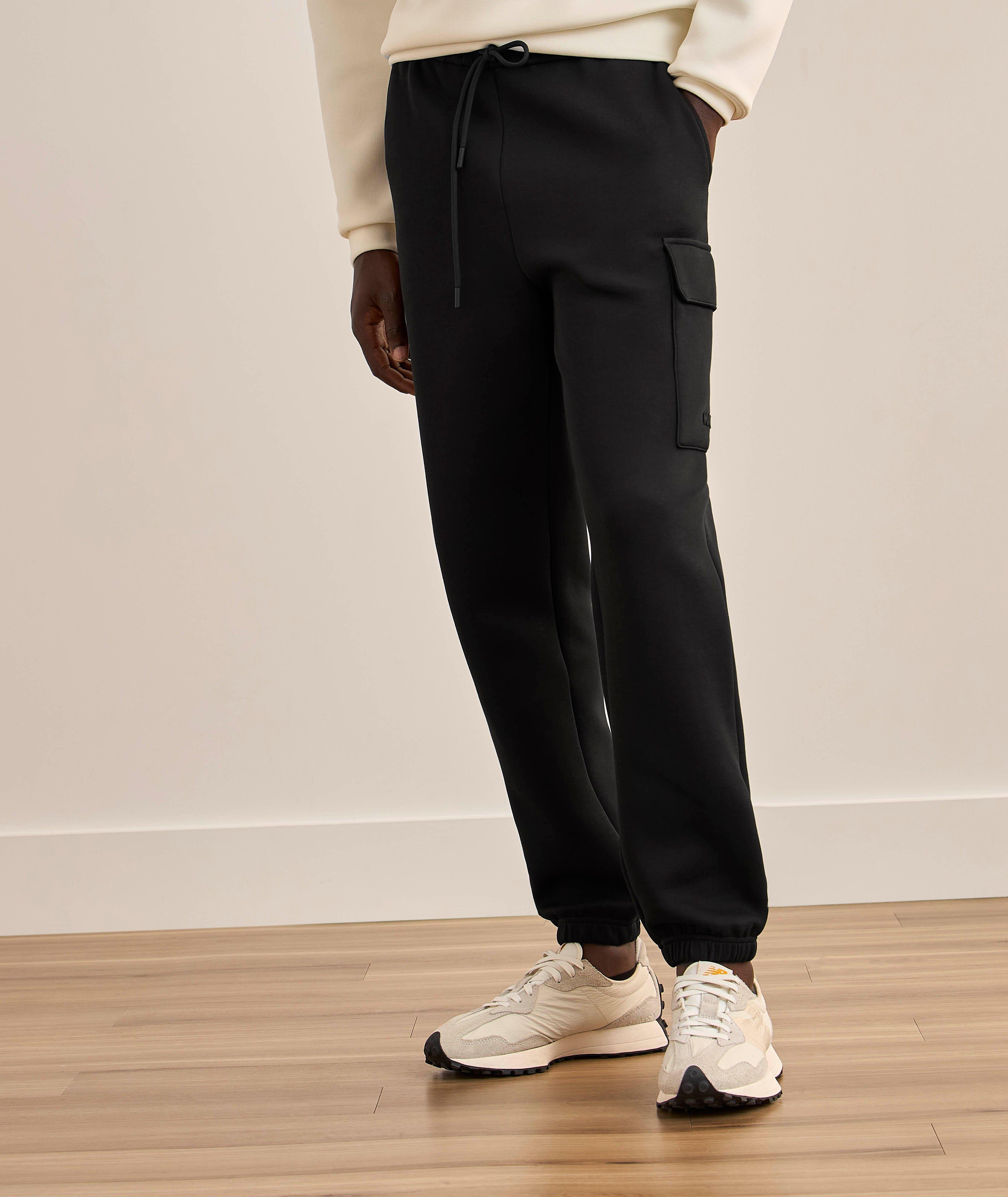 Pantalon sport cargo en tissu double face image 1