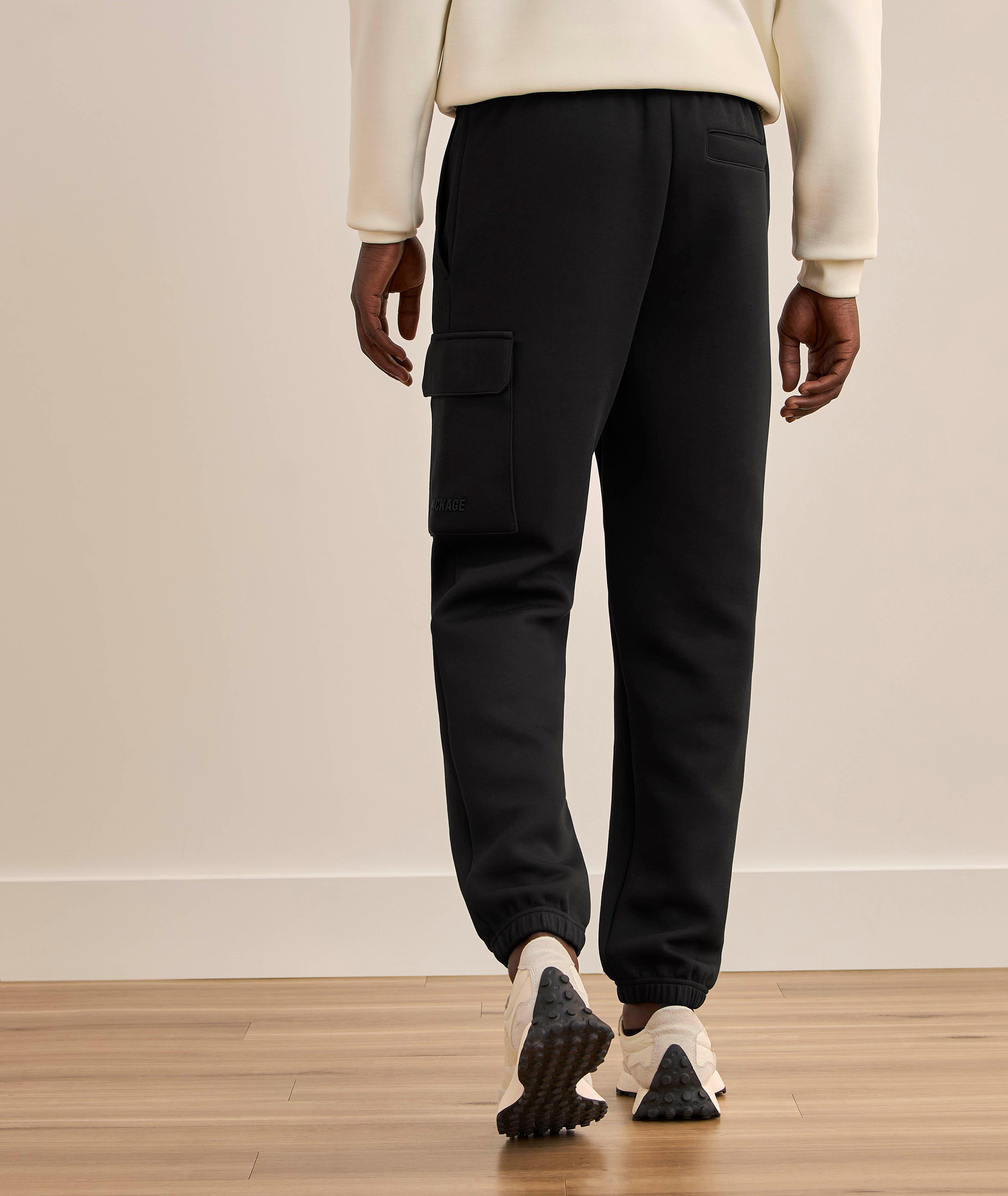 Pantalon sport cargo en tissu double face image 2