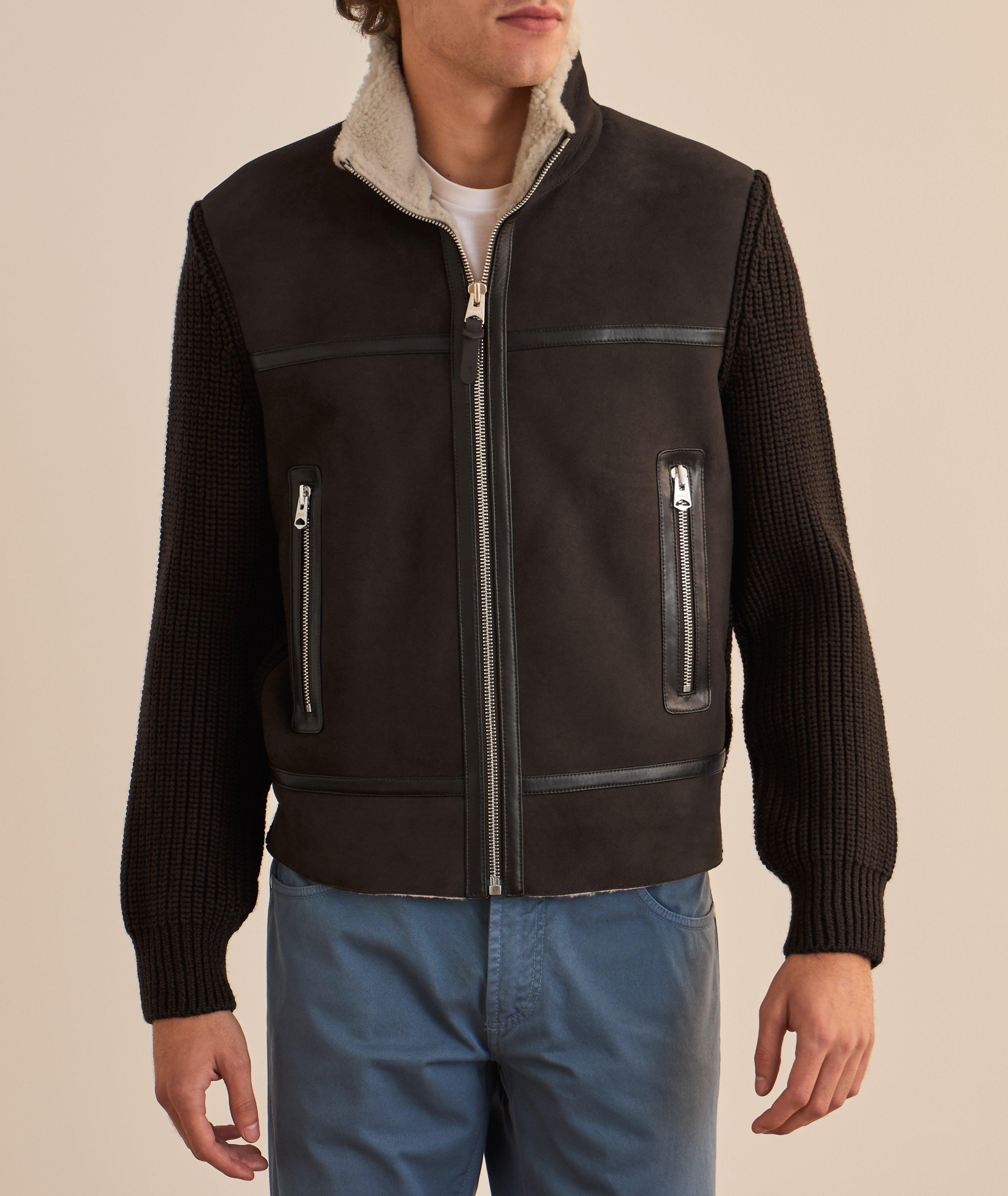 Johnathon Shearling Suede Jacket image 1
