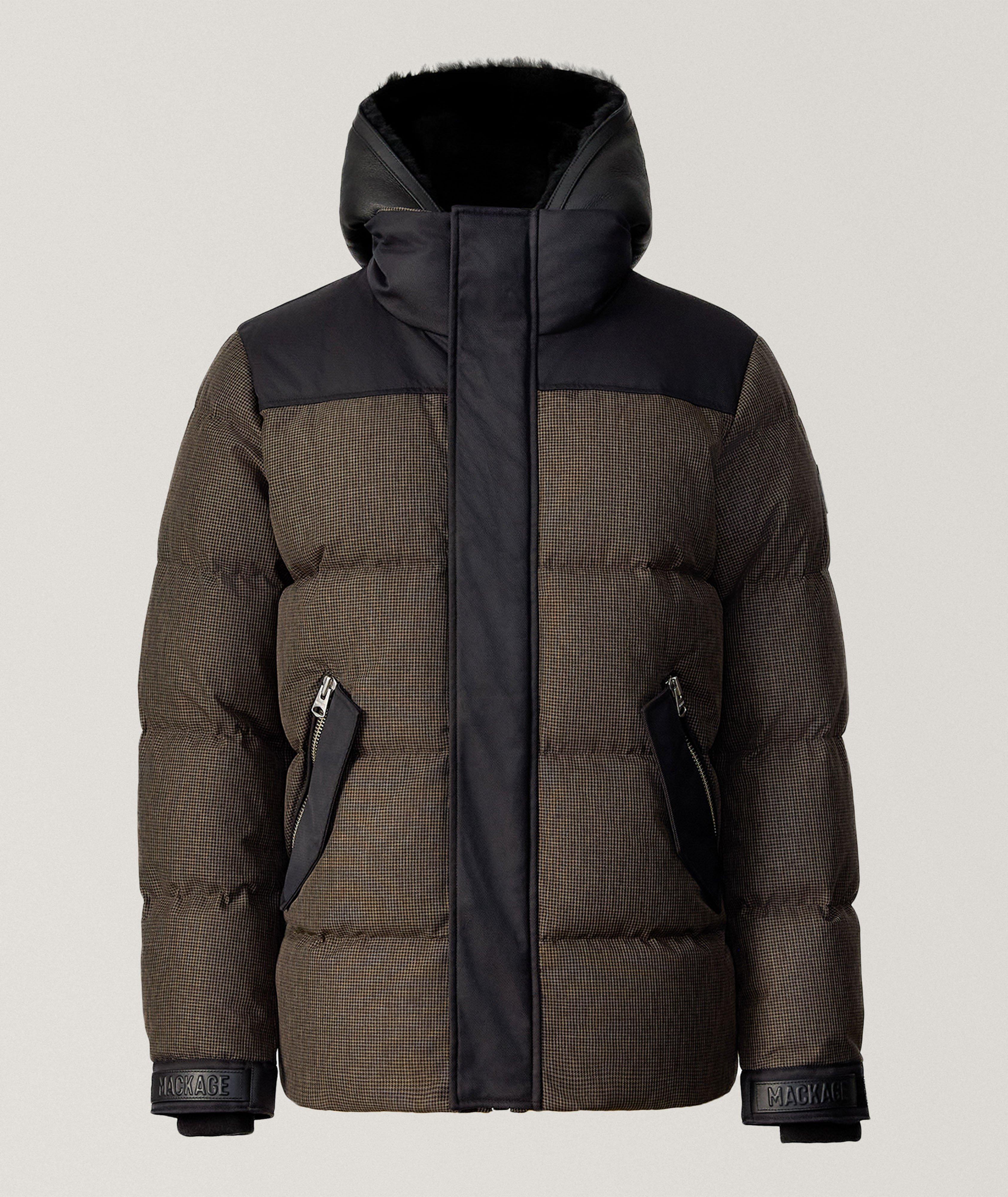 Riley Houndstooth Down Jacket image 0