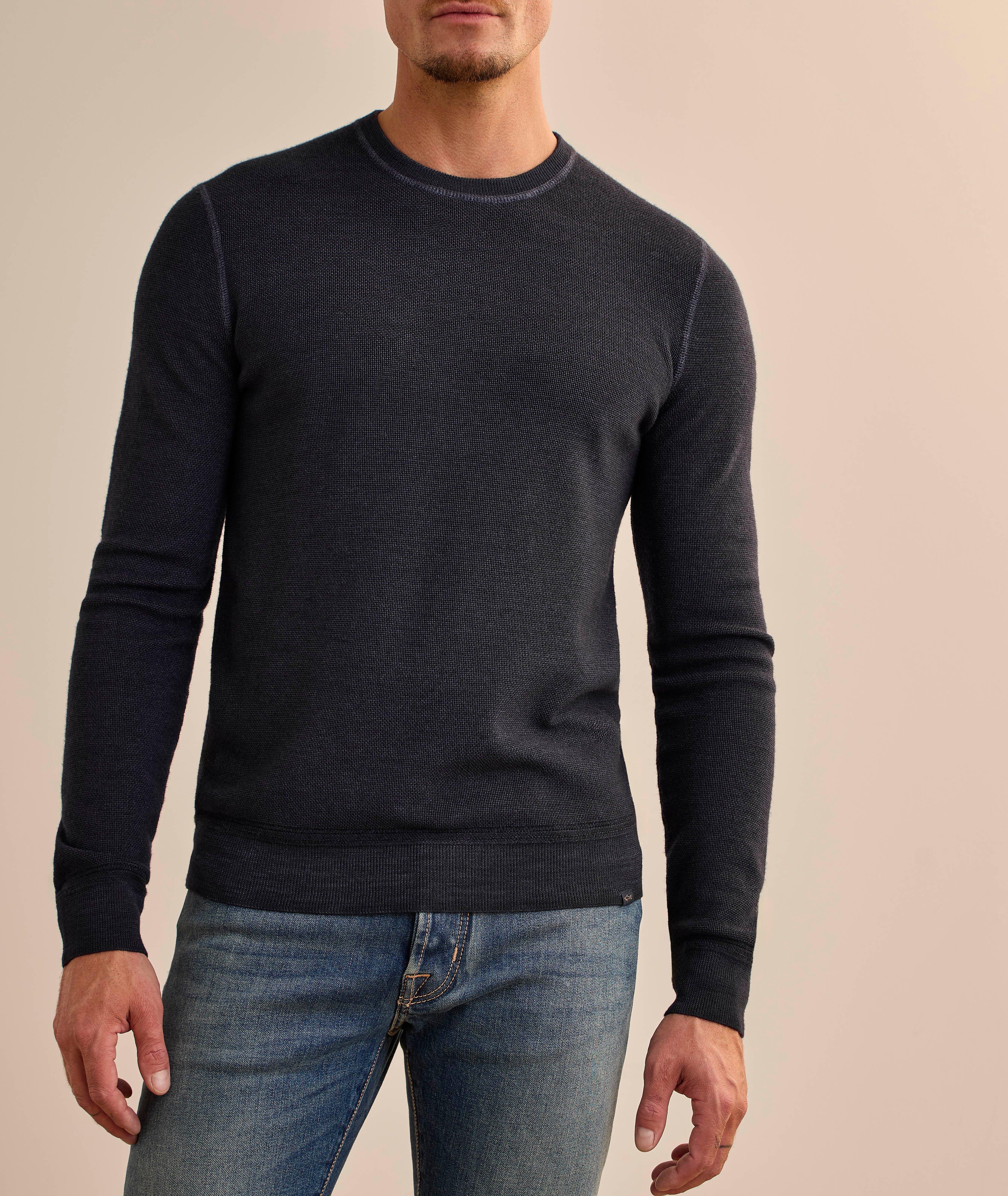 Garment Dyed Virgin Wool Sweater  image 1