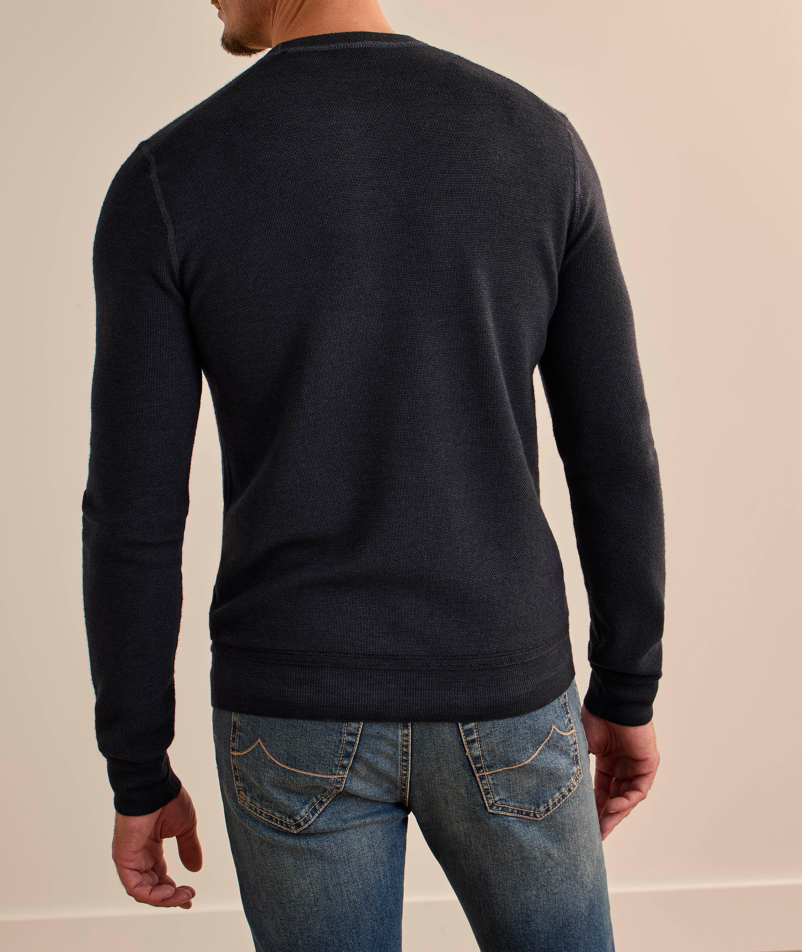 Garment Dyed Virgin Wool Sweater  image 2