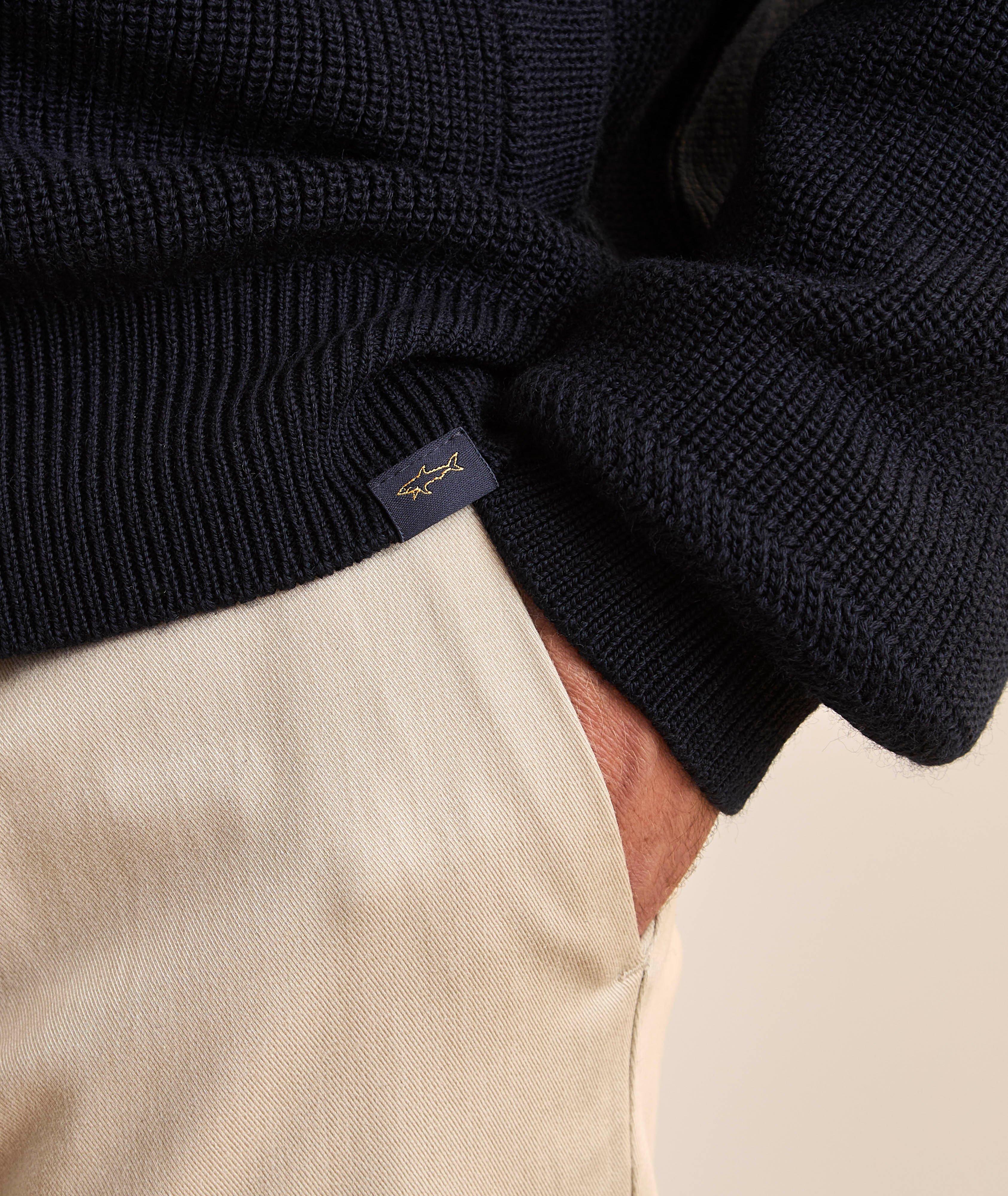 Virgin Wool-Blend Full-Zip Cardigan  image 4