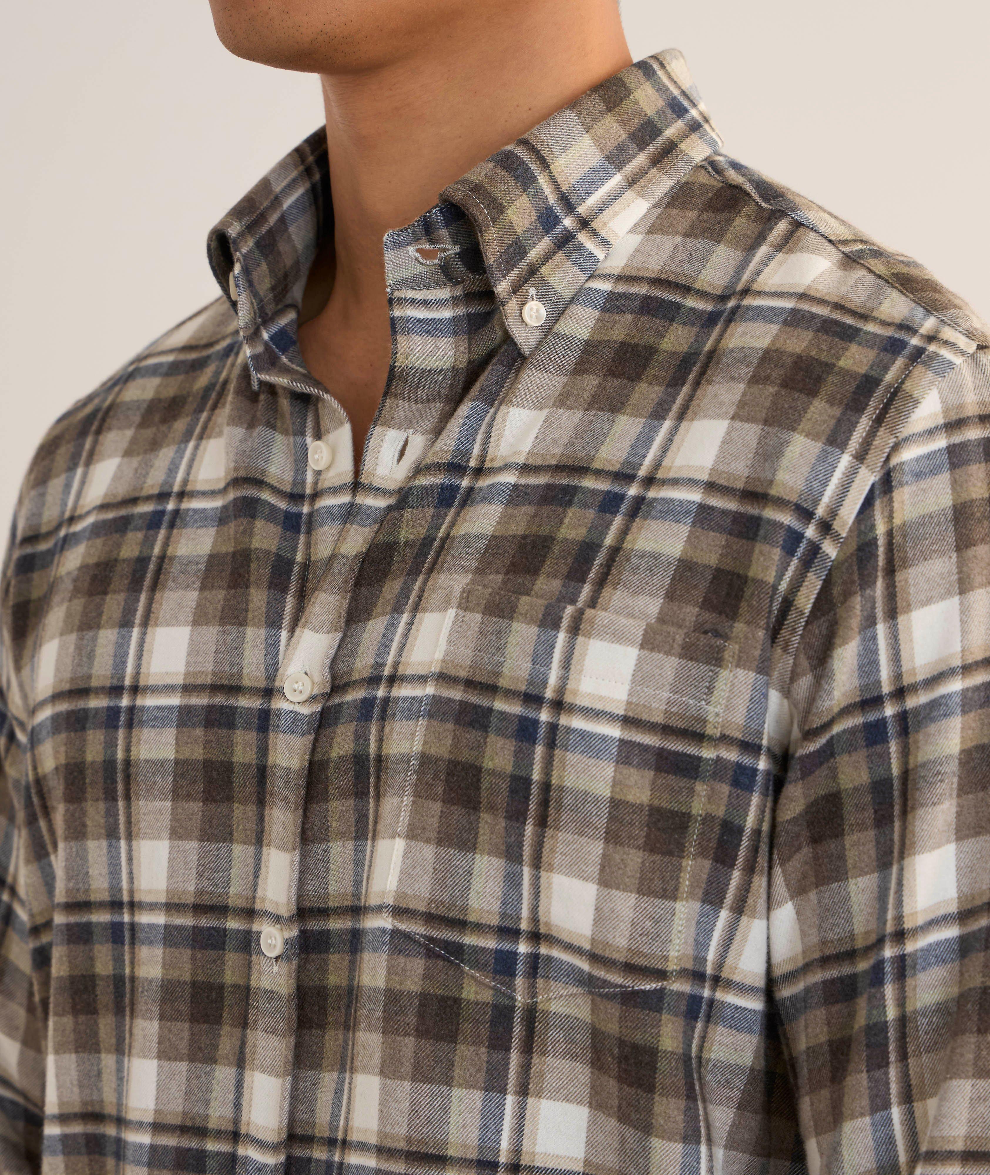 X-Soft Check Cotton Flannel Shirt image 3