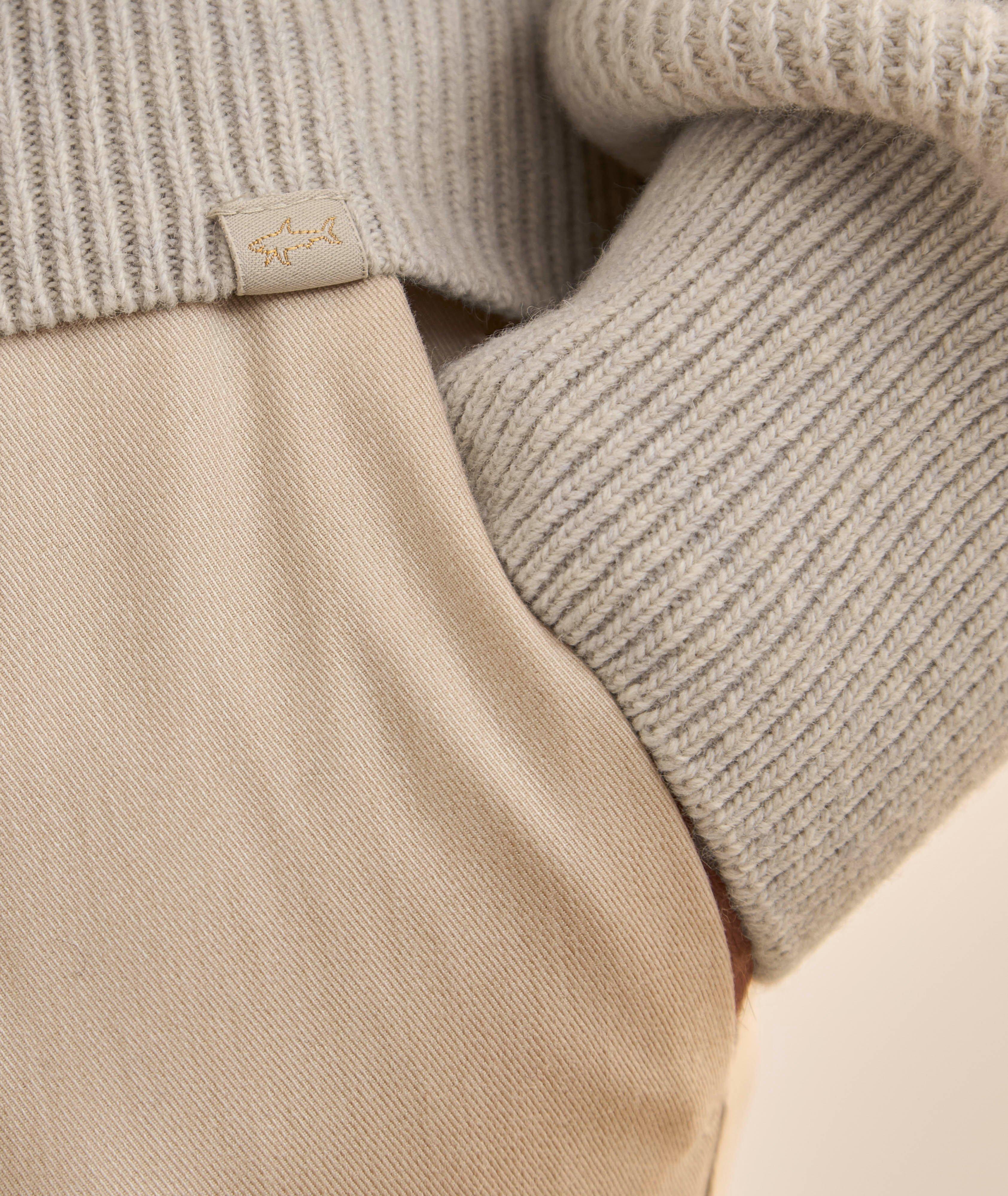Striped Wool-Blend Crewneck Sweater image 4