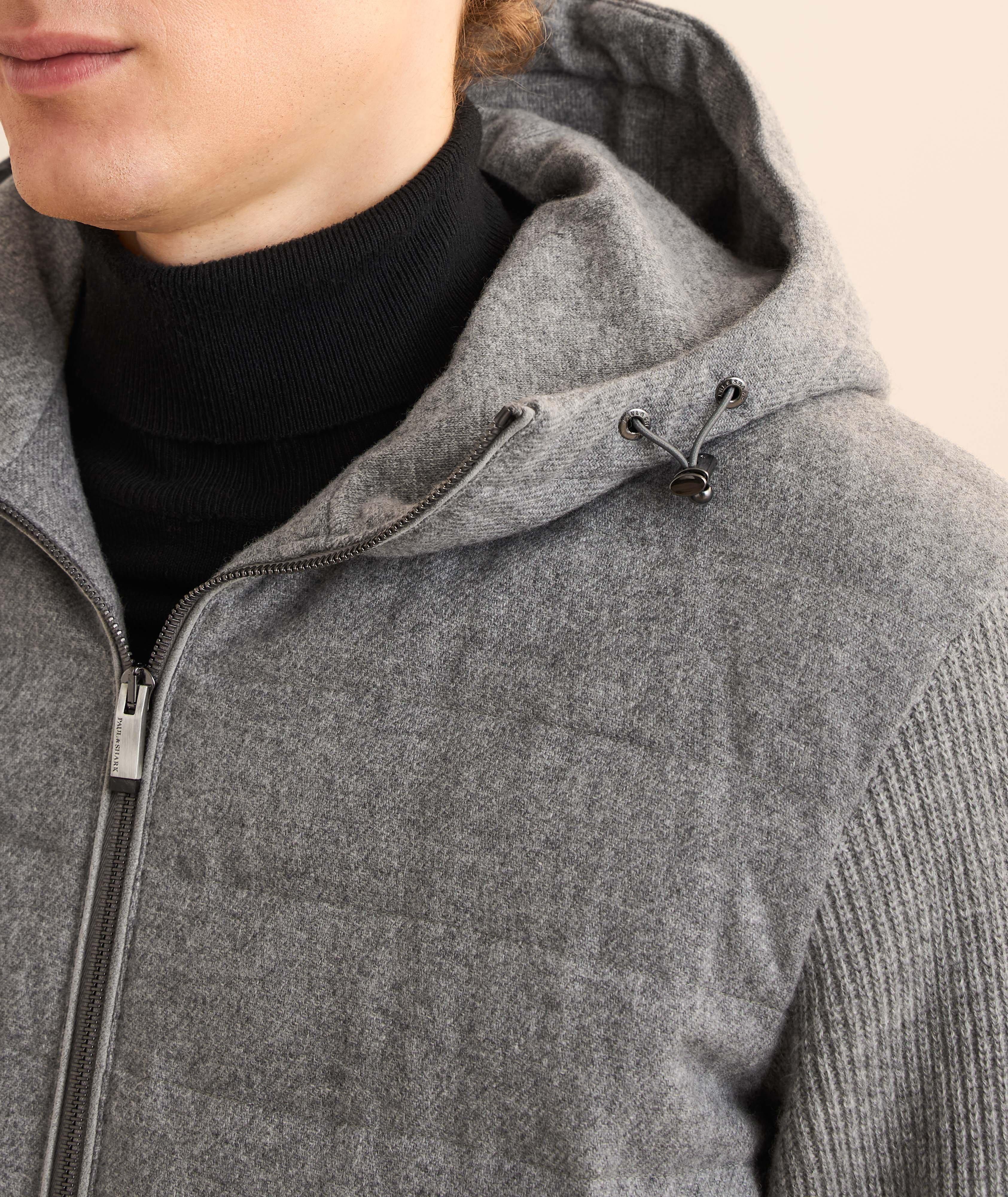 Veste hybride à capuche zippée image 3