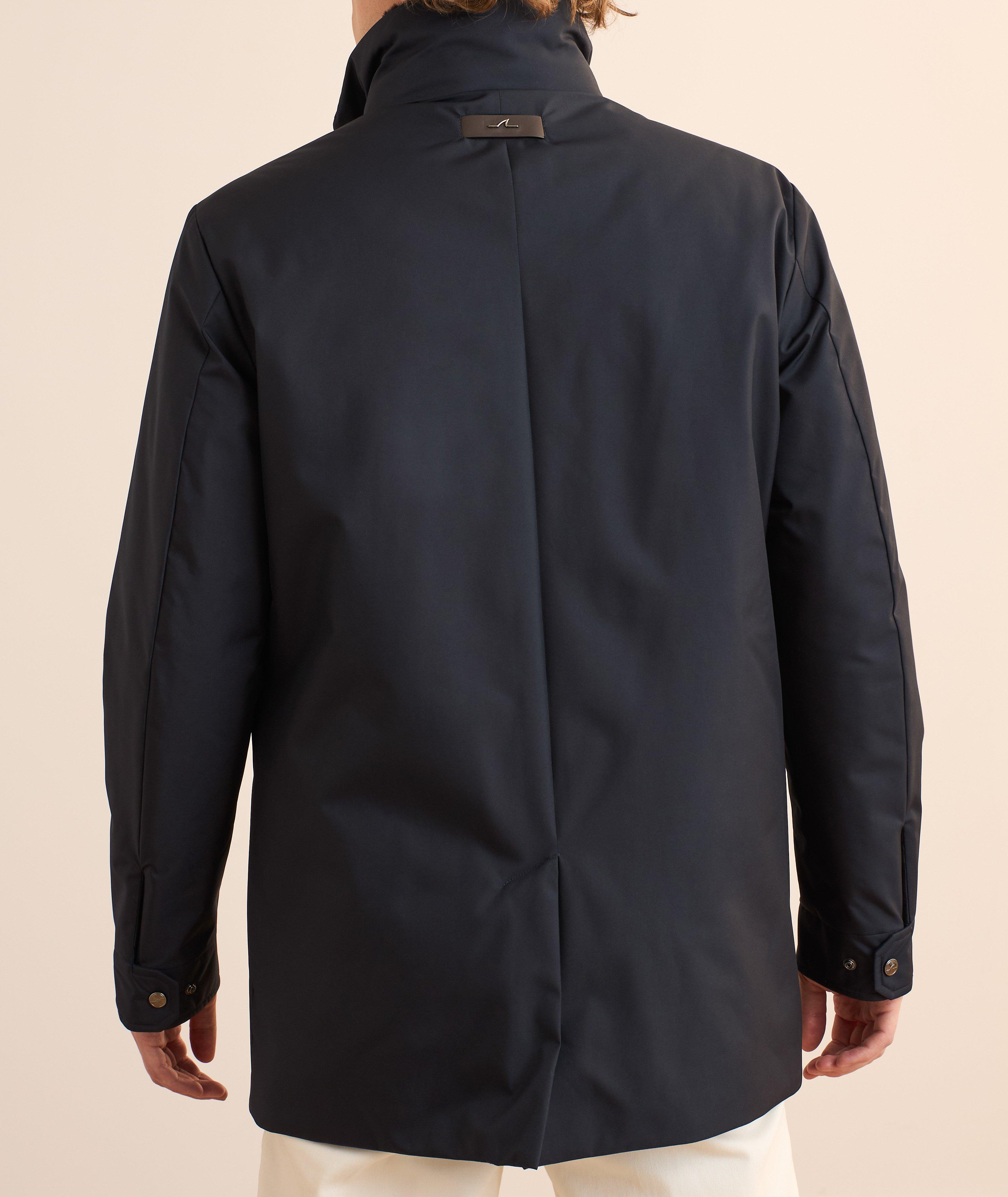 Manteau court hydrofuge col amovible fausse fourrure image 2