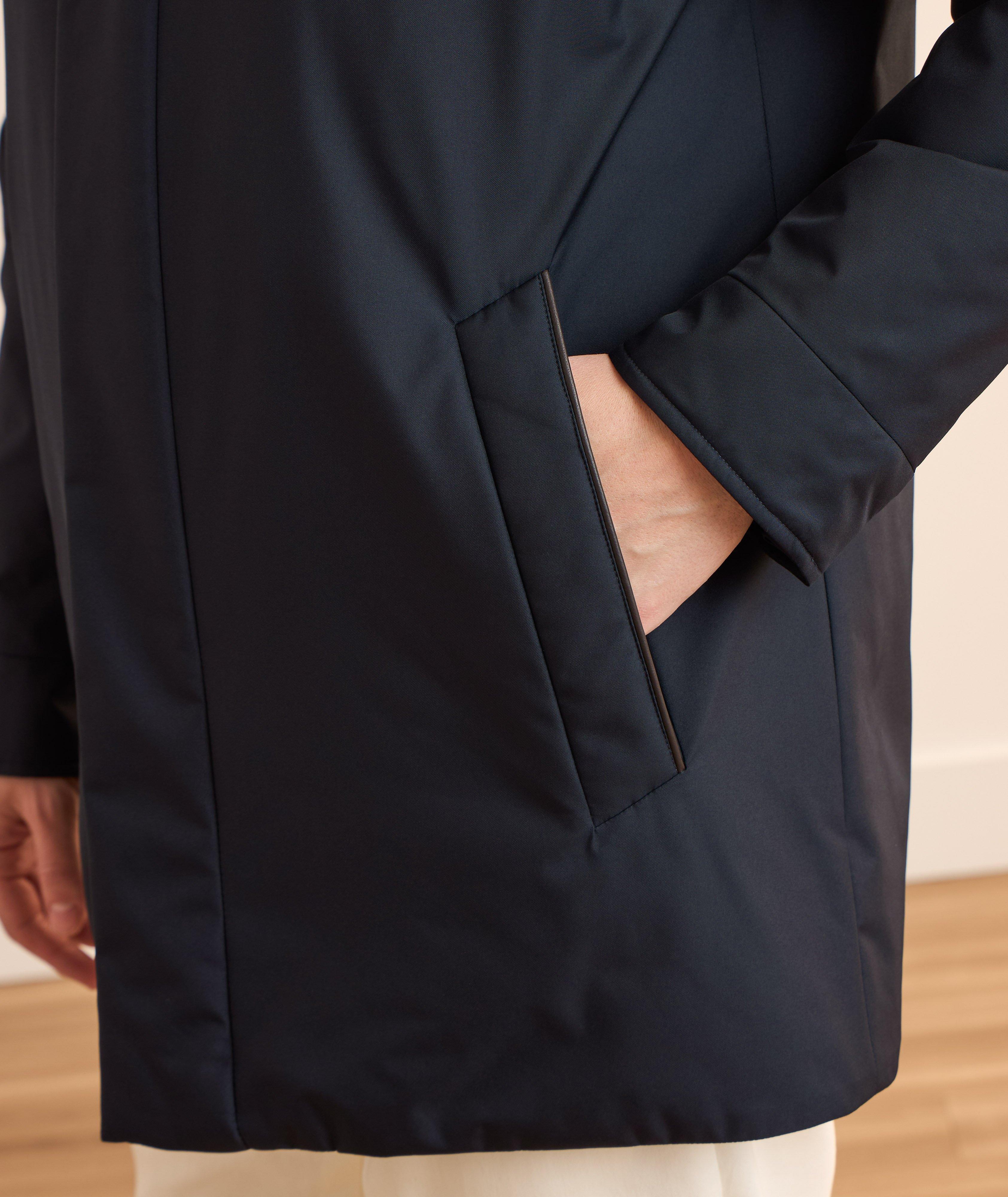 Manteau court hydrofuge col amovible fausse fourrure image 4