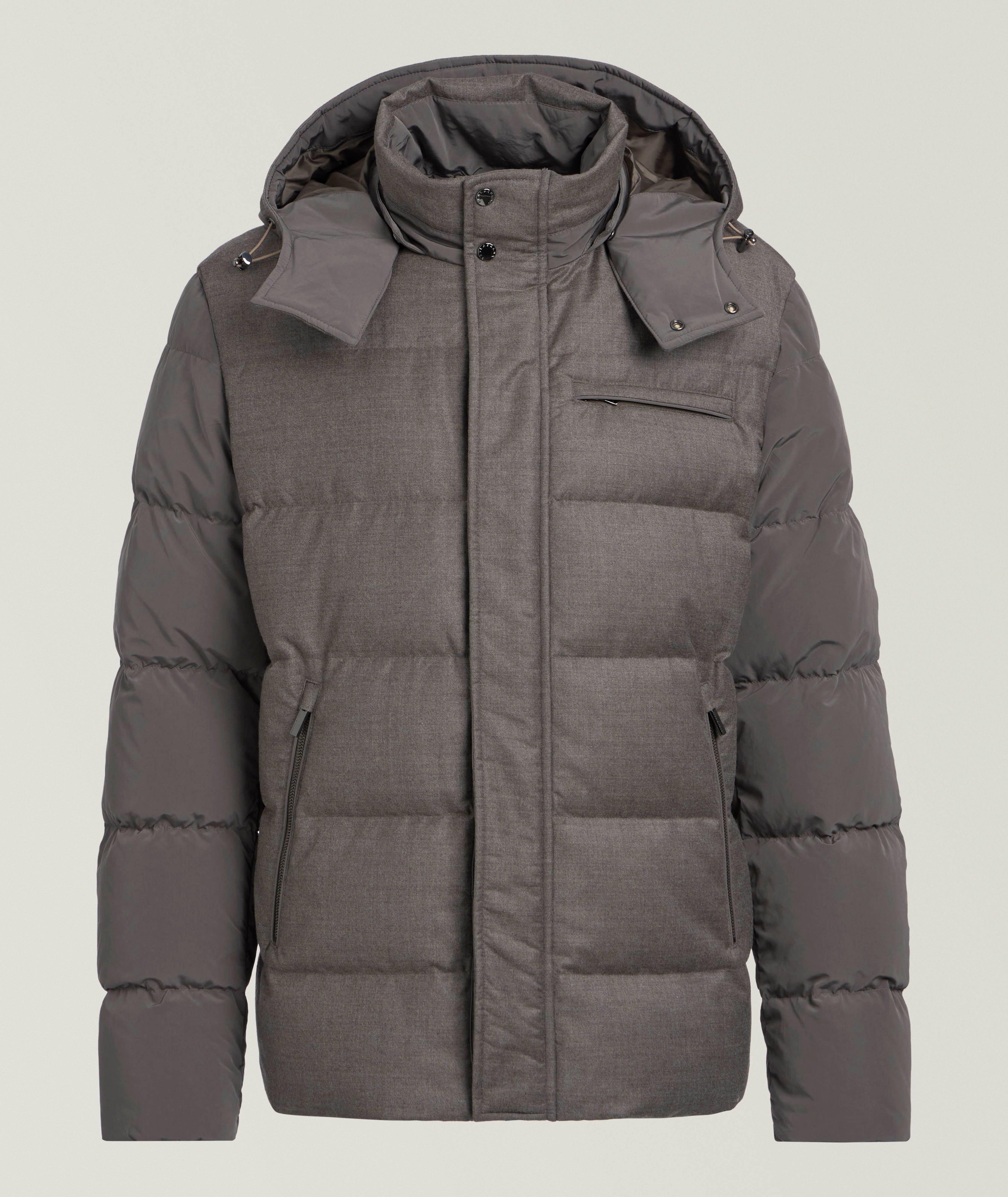 Wool-Silk Down Puffer Jacket image 0