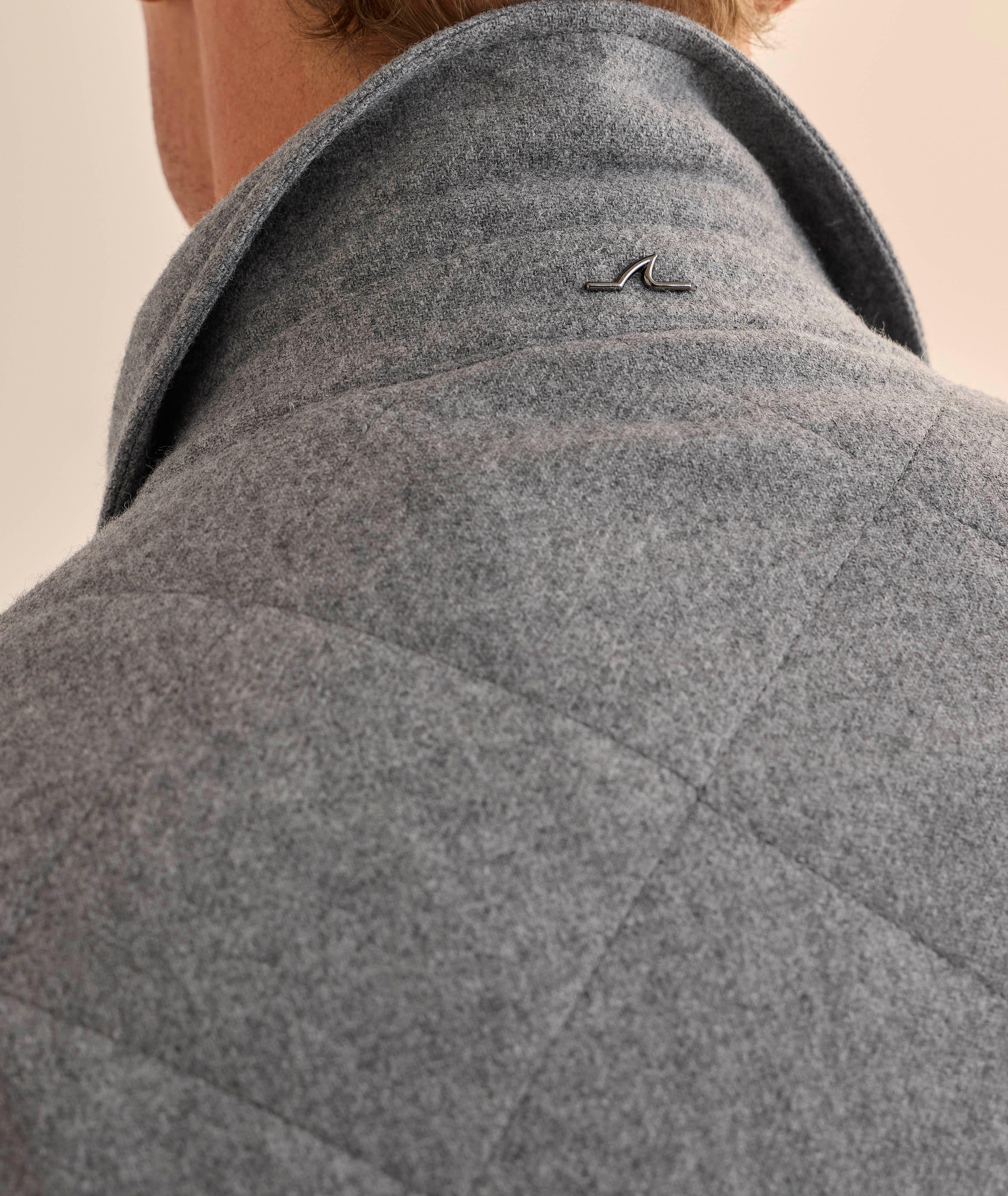 Quilted Wool-Cashmere Snap Overshirt image 3
