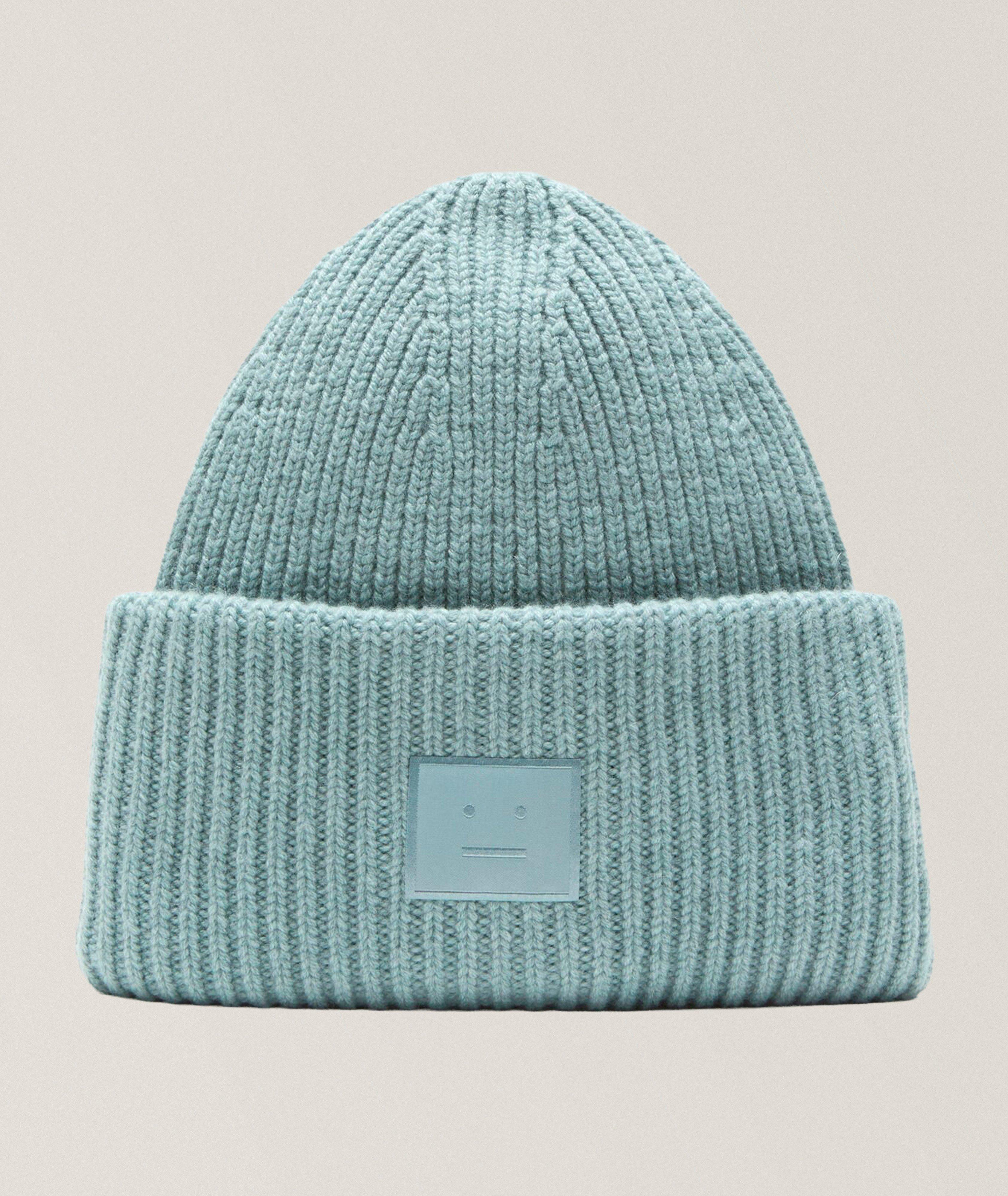 Tuque à logo Face en laine mélangée côtelée image 0