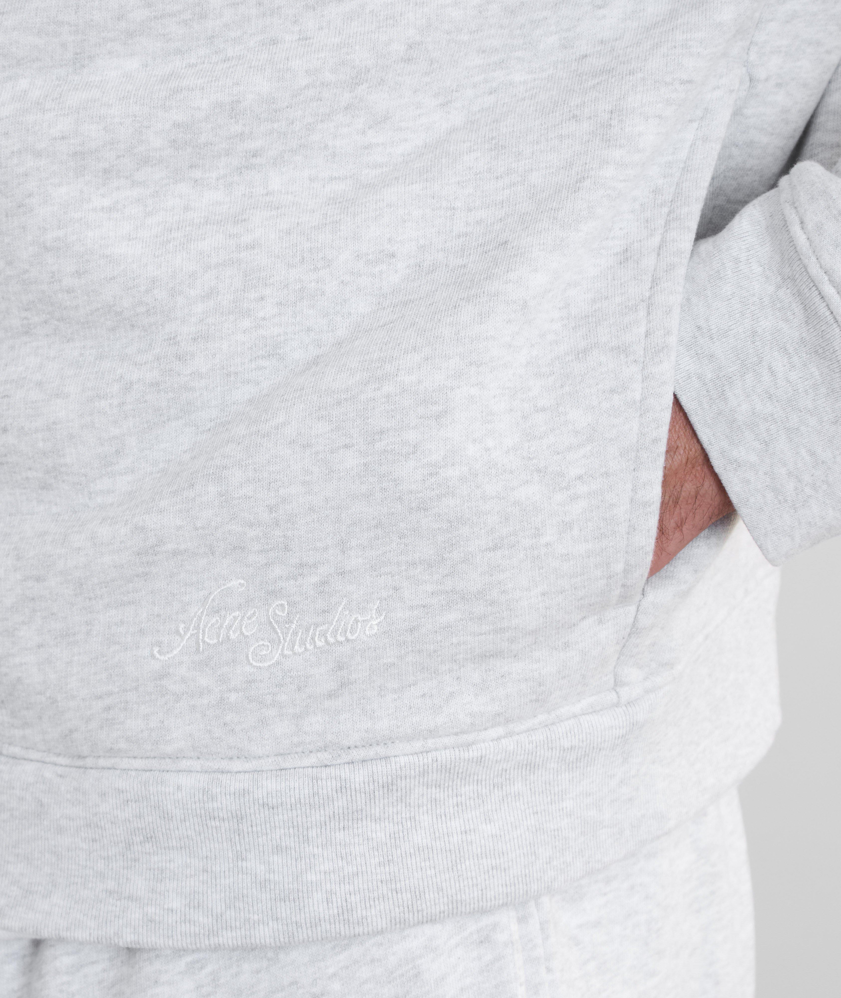 Sweat-shirt zippé à logo brodé image 4
