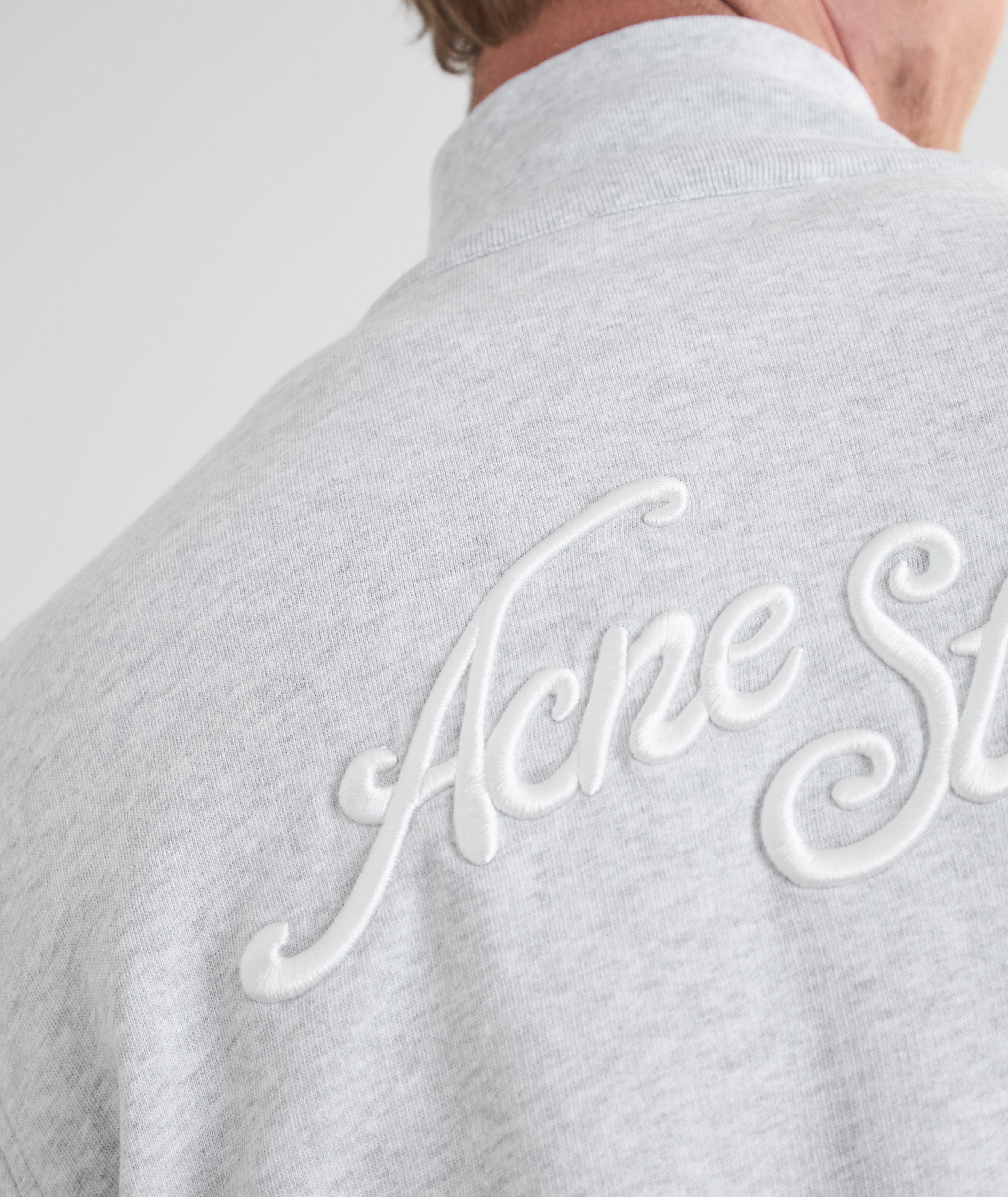Sweat-shirt zippé à logo brodé image 5
